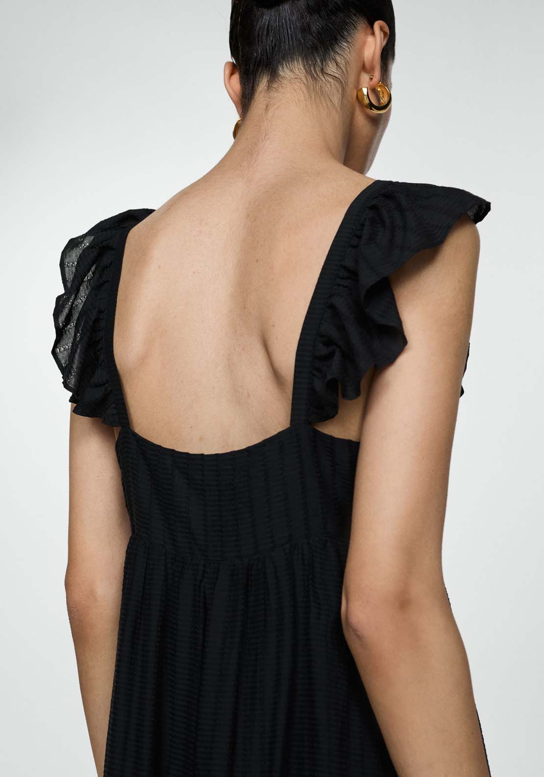 Mango Ruffled printed dress 4 Shaws Department Stores