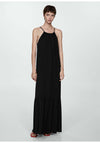 Long cotton dress - Black