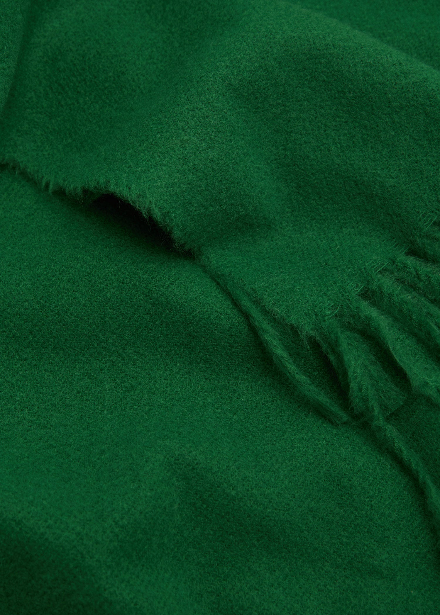 Mango Fringed edge scarf - Green 3 Shaws Department Stores
