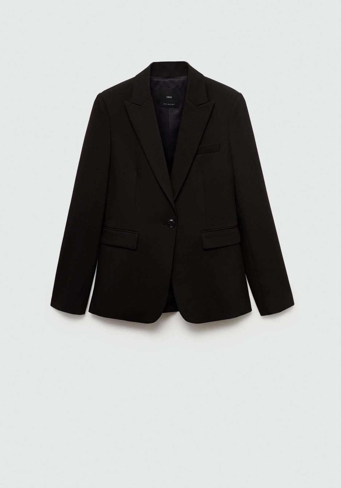 Mango Fitted suit jacket - Black 6 Shaws Department Stores