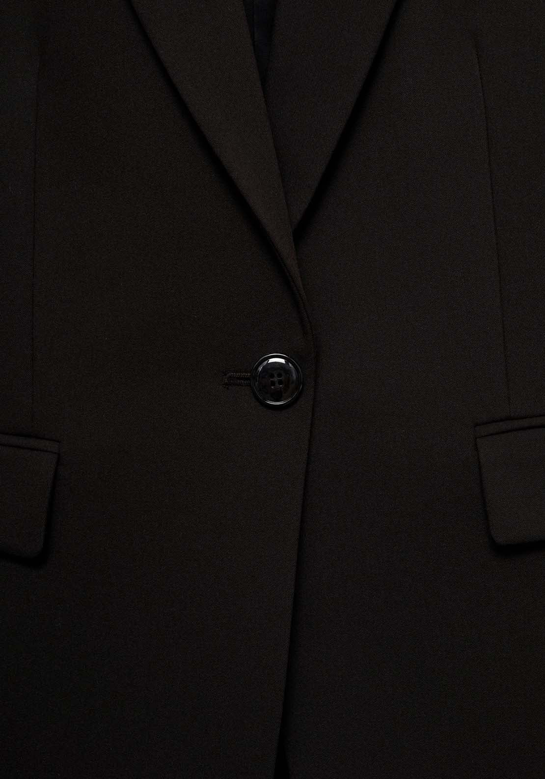 Mango Fitted suit jacket - Black 5 Shaws Department Stores