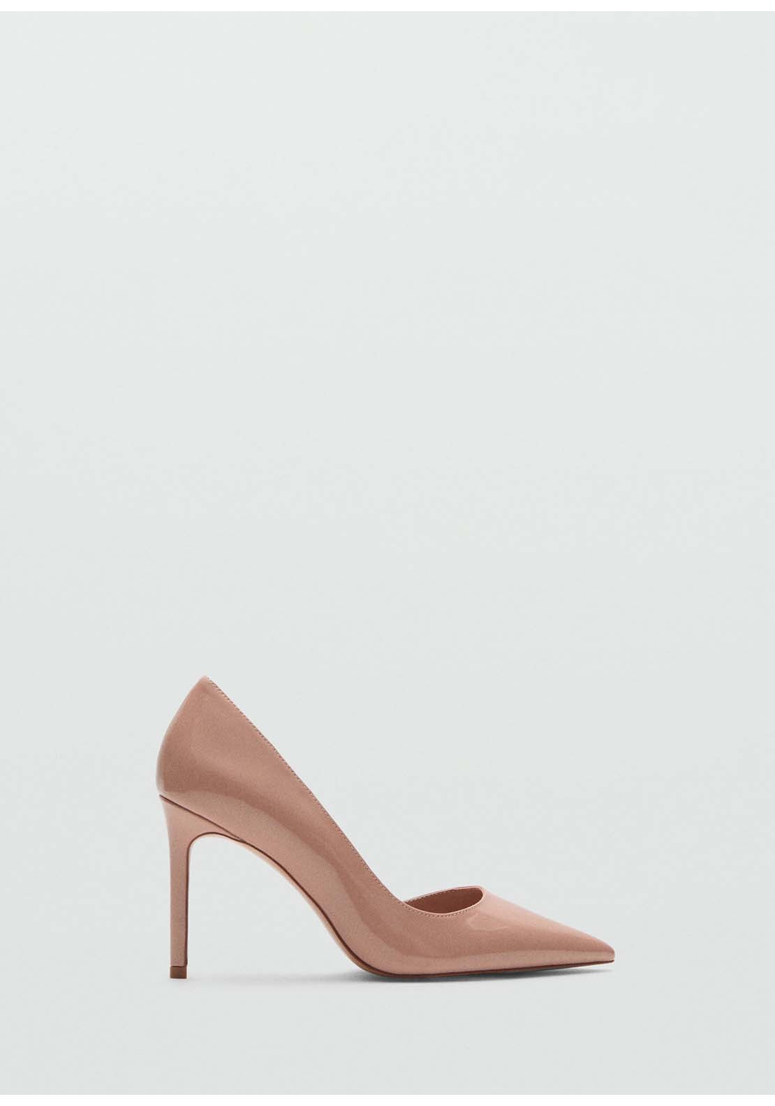 Mango Pointed toe heel shoes - Light/pastel Pink 3 Shaws Department Stores