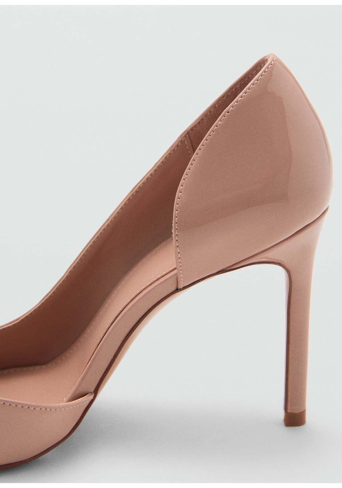 Mango Pointed toe heel shoes - Light/pastel Pink 5 Shaws Department Stores