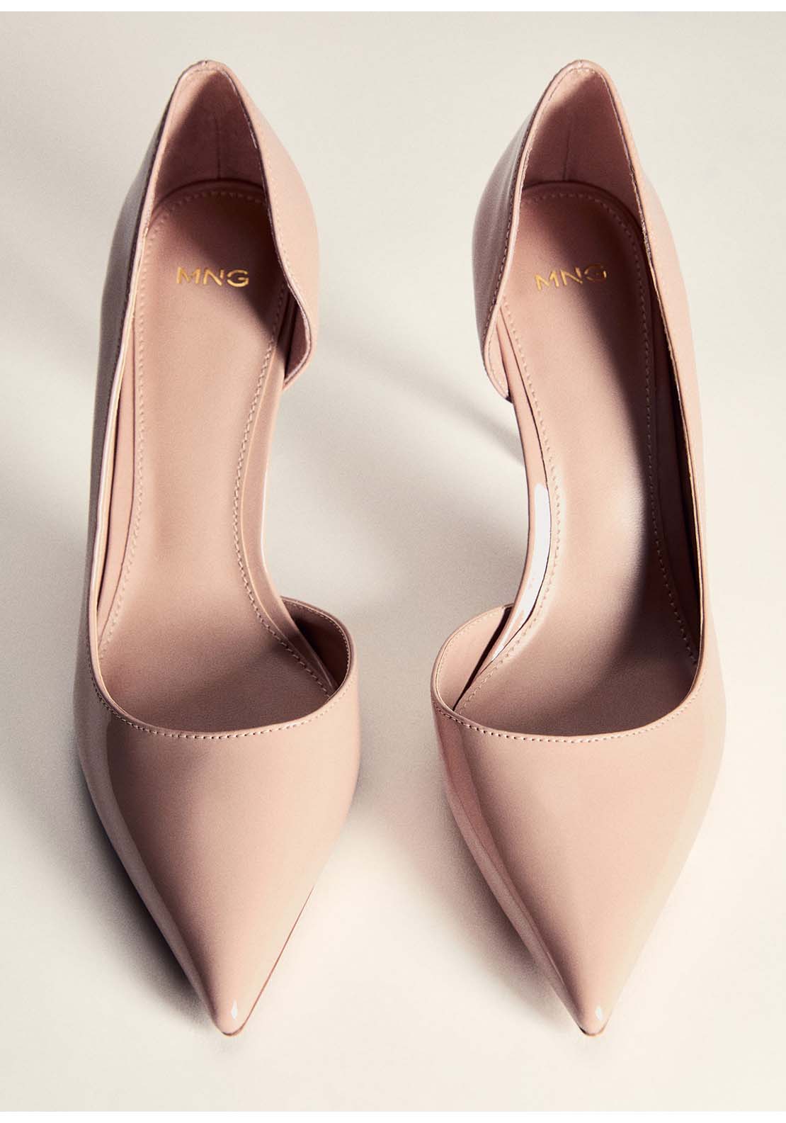 Mango Pointed toe heel shoes - Light/pastel Pink 4 Shaws Department Stores