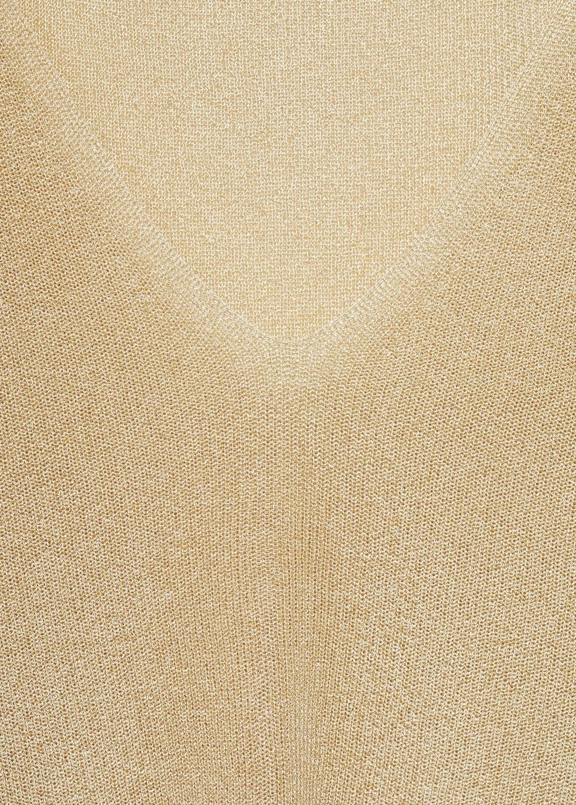 Mango V-neck lurex sweater - Gold 6 Shaws Department Stores