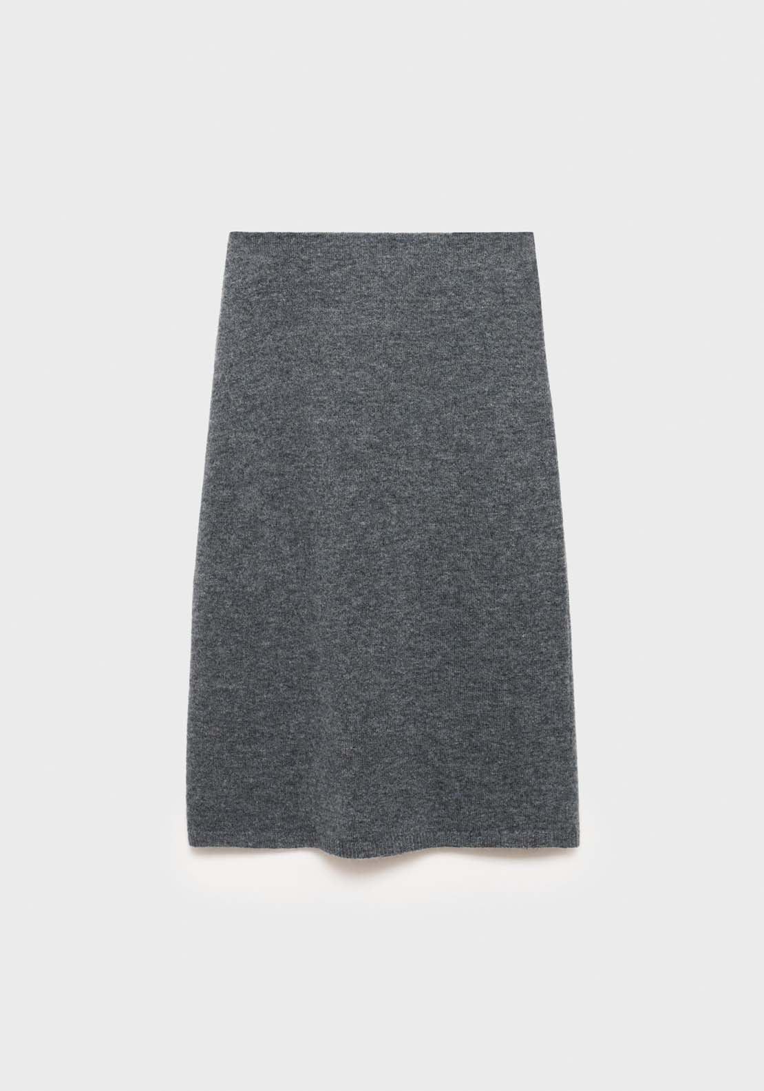 Mango Flared knitted skirt - Gray 7 Shaws Department Stores