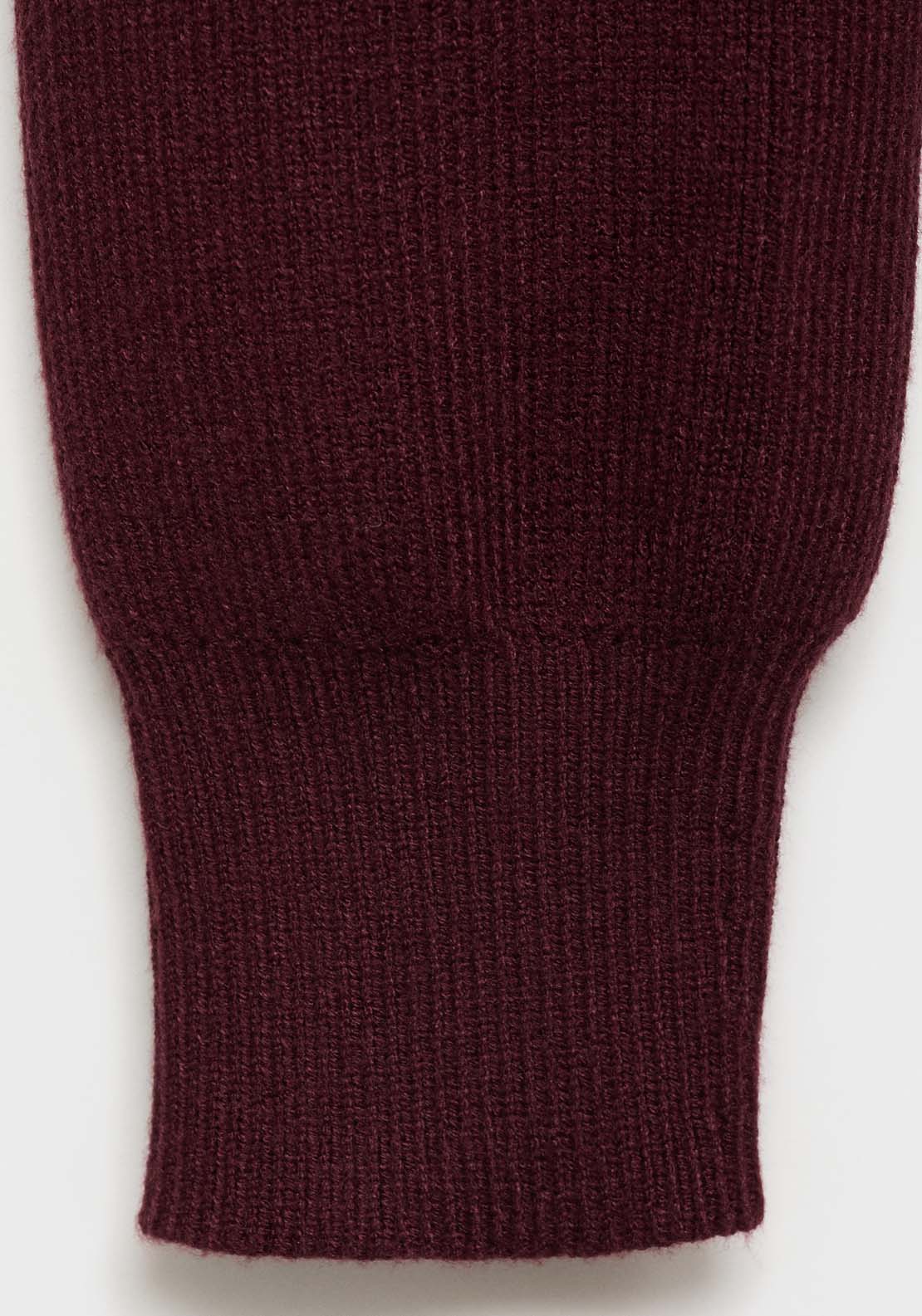 Mango Ribbed round-neck sweater - Dark Red 8 Shaws Department Stores