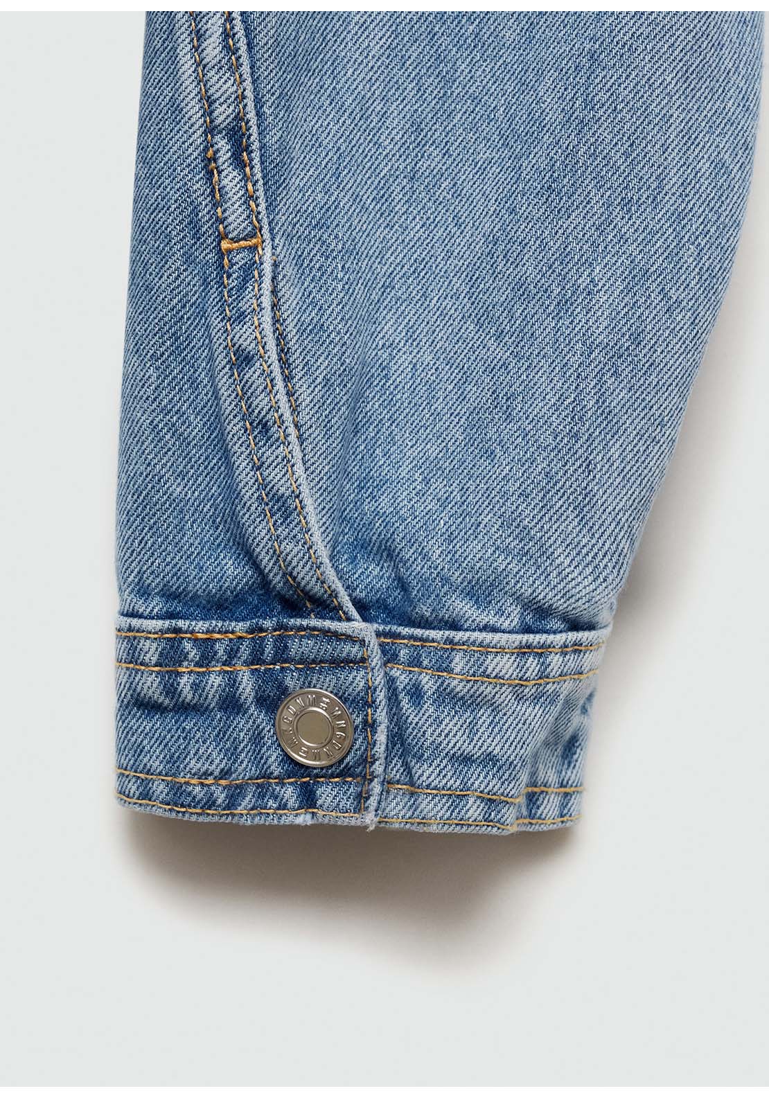 Mango Pocketed denim jacket - Open Blue 7 Shaws Department Stores