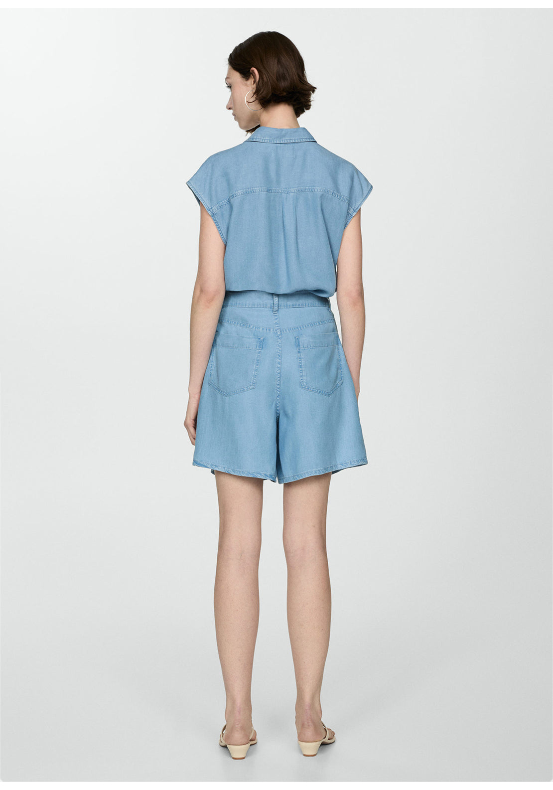 Mango Bermuda lyocell tweezer shorts 7 Shaws Department Stores