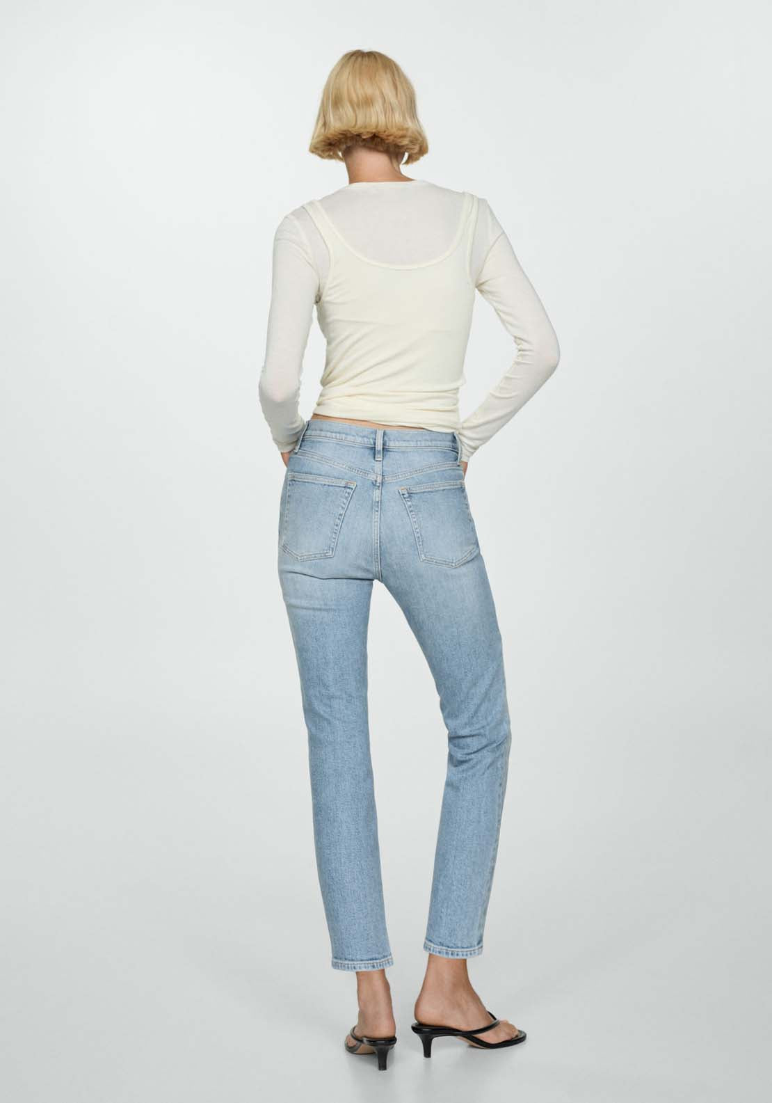 Mango waxed jeans best sale