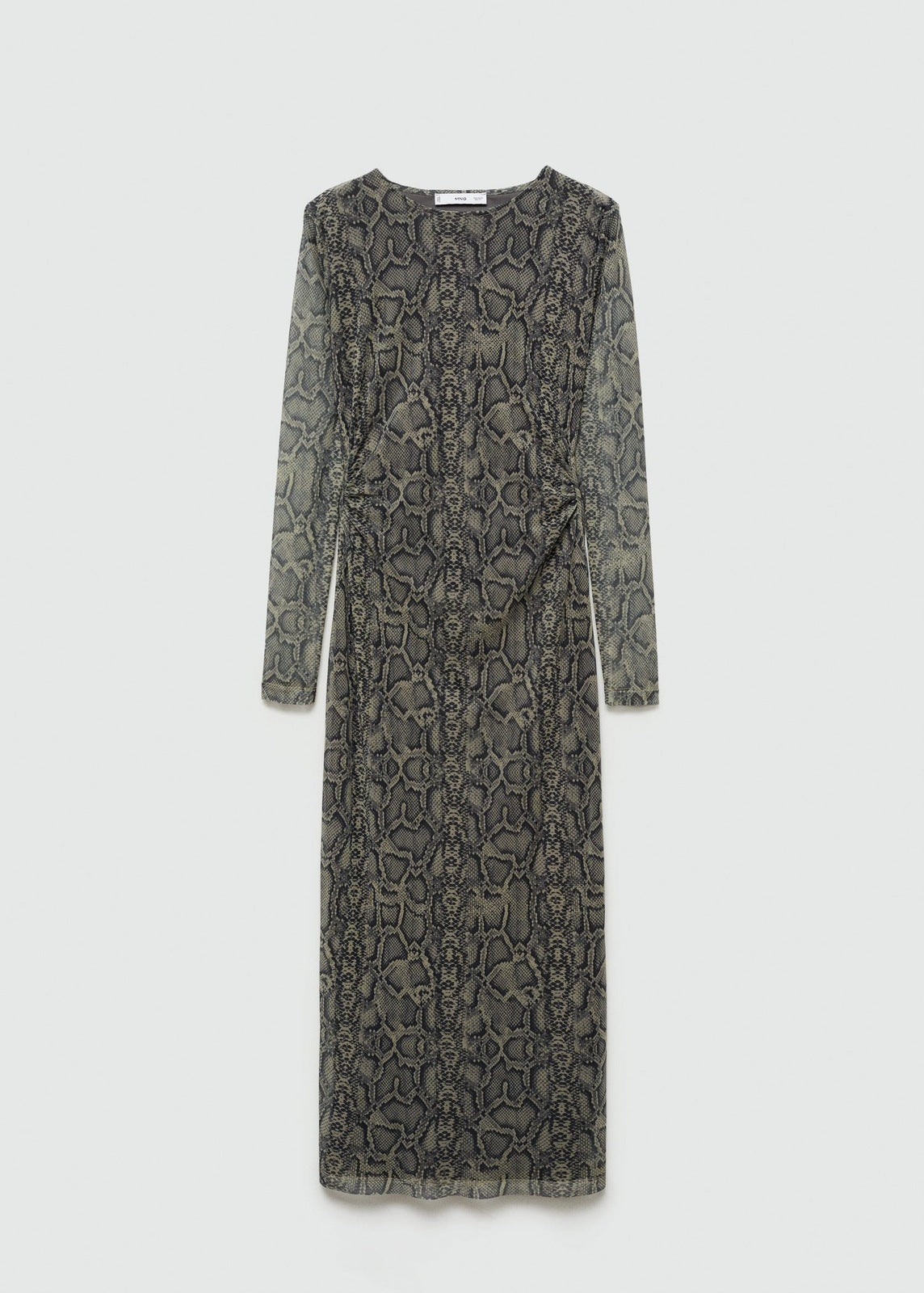Mango Snake print tulle dress - Gray 1 Shaws Department Stores