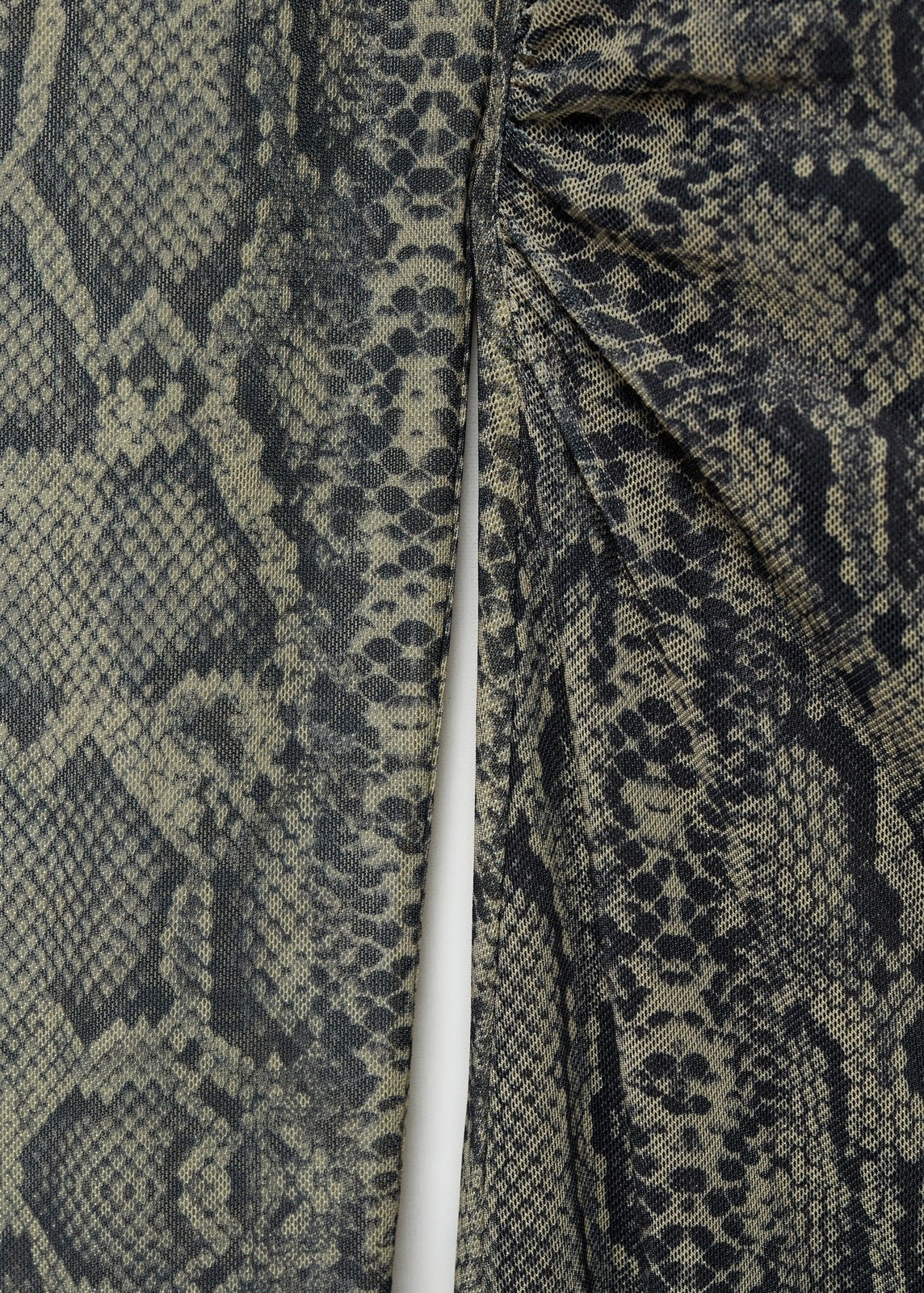 Mango Snake print tulle dress - Gray 2 Shaws Department Stores