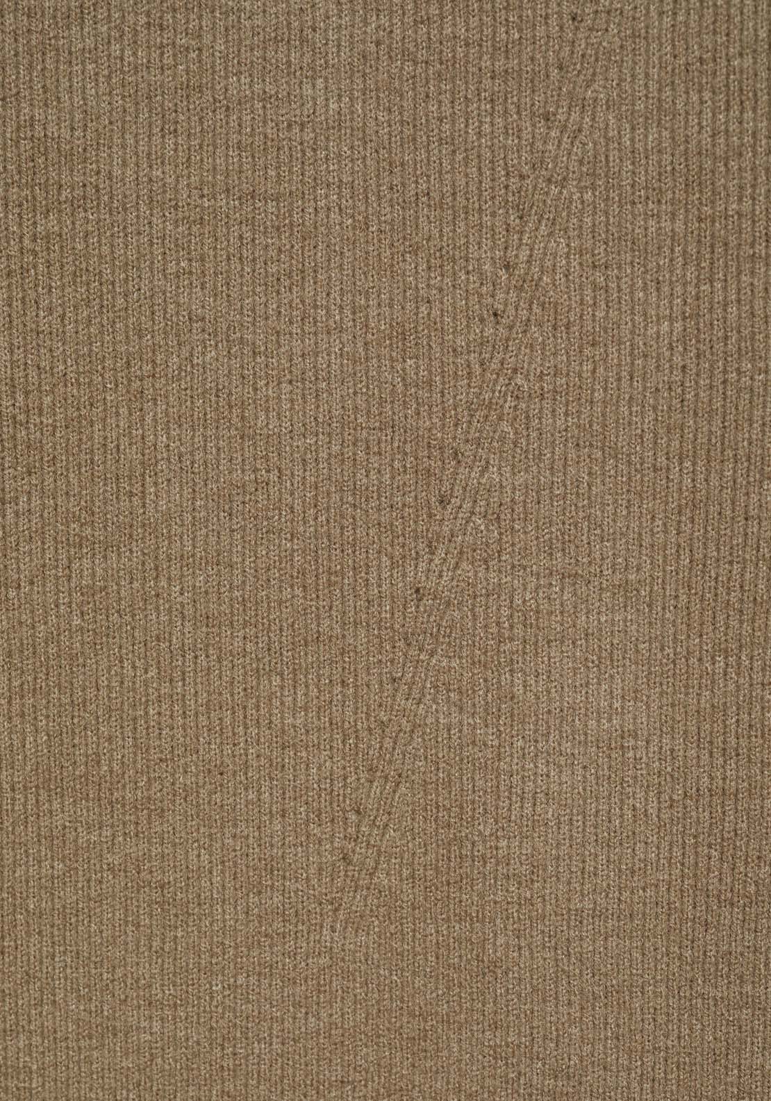 Mango Zip Knitted dress - Beige/khaki 6 Shaws Department Stores
