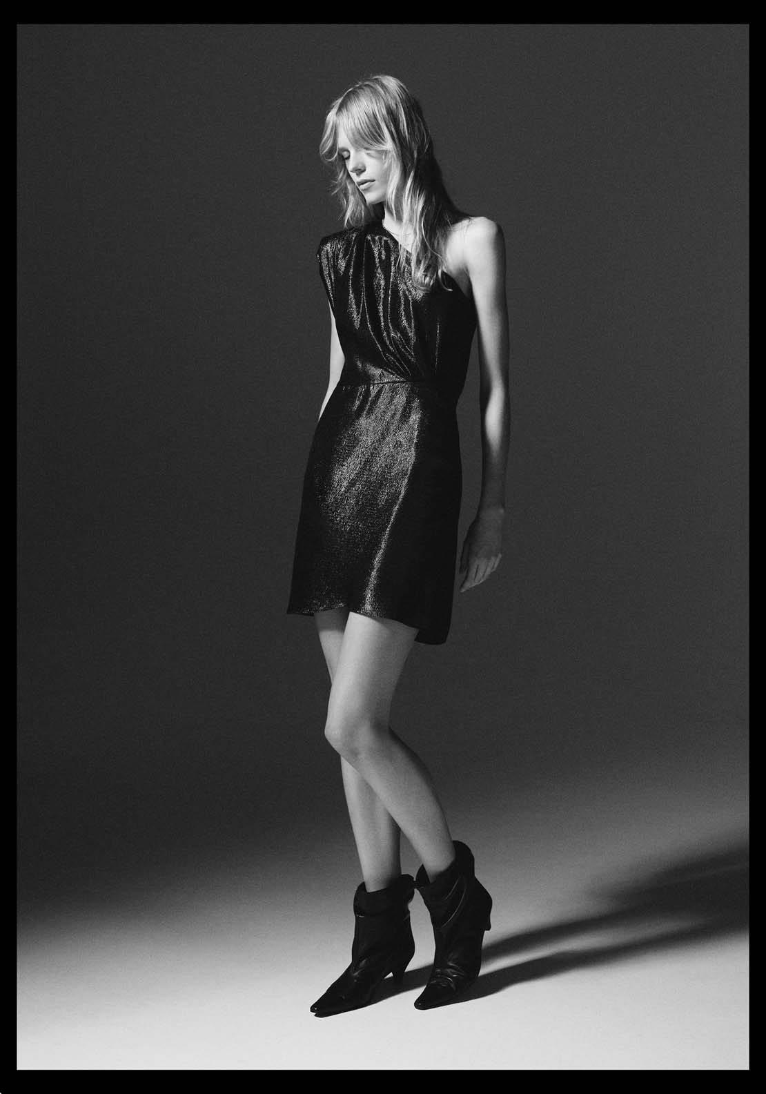 Mango Textured asymmetrical dress - Black 5 Shaws Department Stores