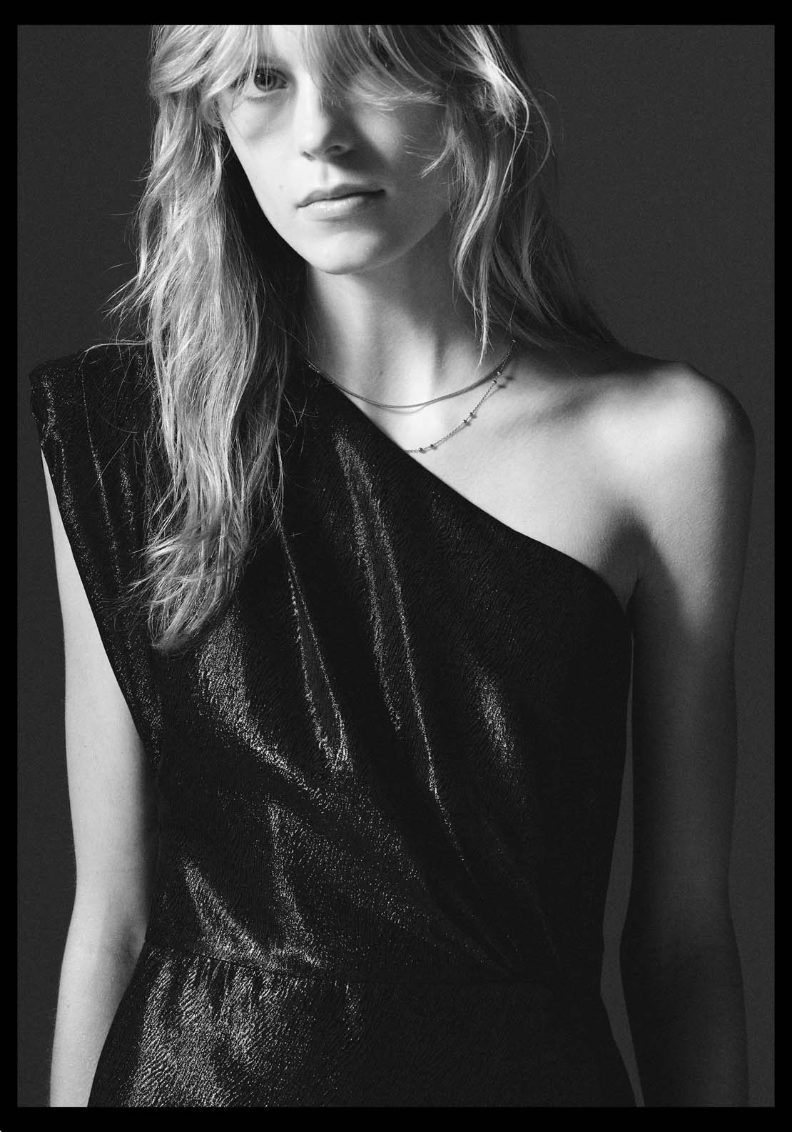 Mango Textured asymmetrical dress - Black 6 Shaws Department Stores