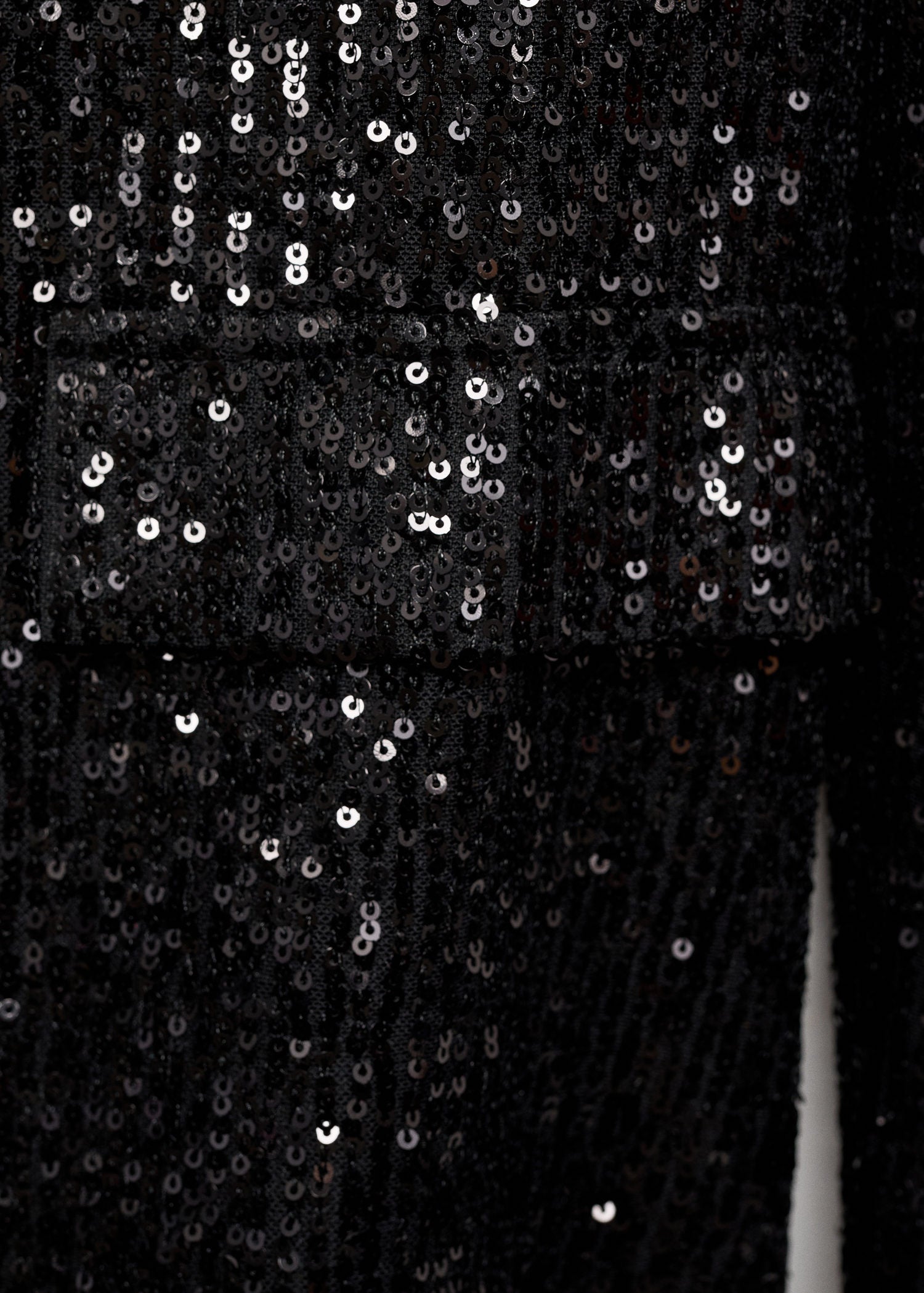 Mango Sequined suit jacket - Black 8 Shaws Department Stores