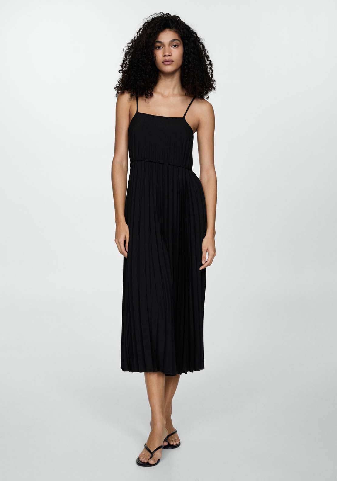 Pleated dress with bow Shaws Pleated dress with bow Shaws