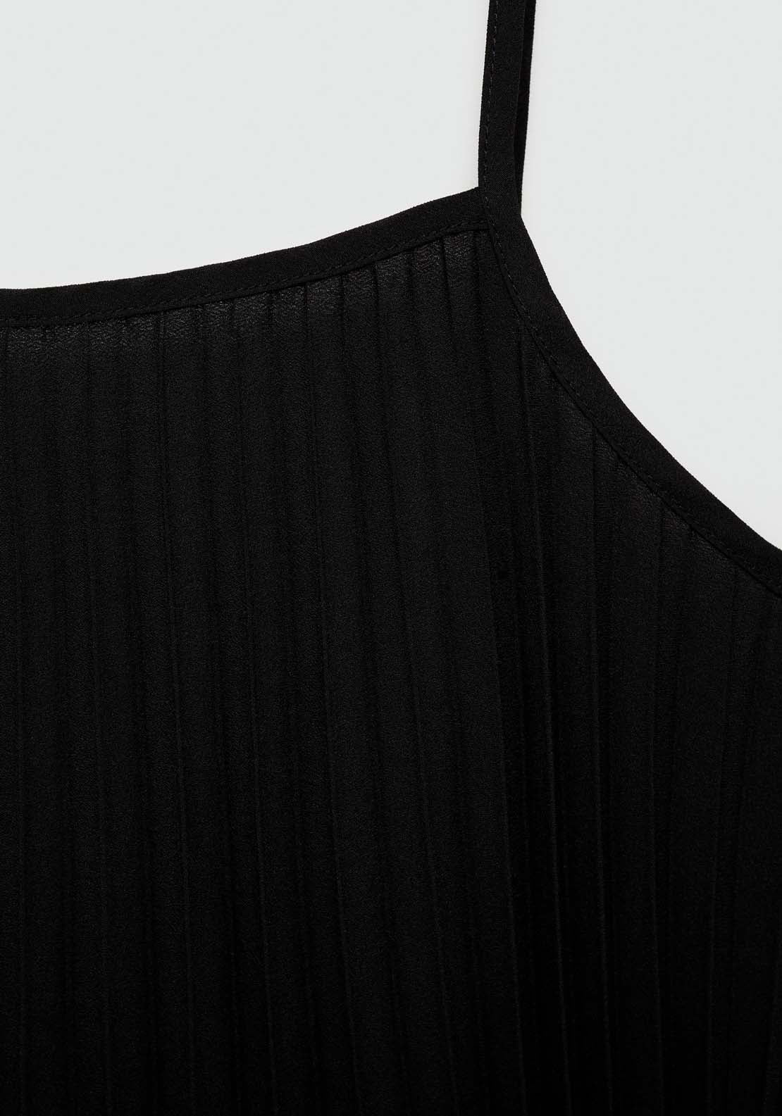 Mango Pleated dress with bow 6 Shaws Department Stores