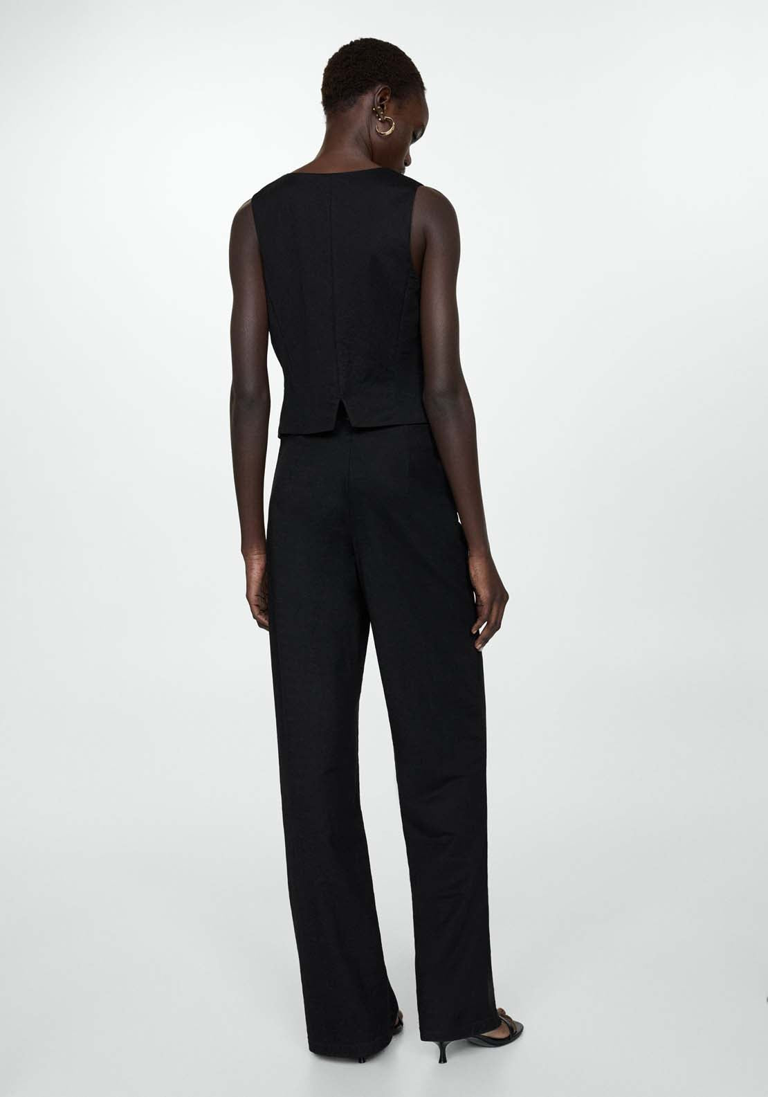 Mango Flowy straight-fit trousers 3 Shaws Department Stores