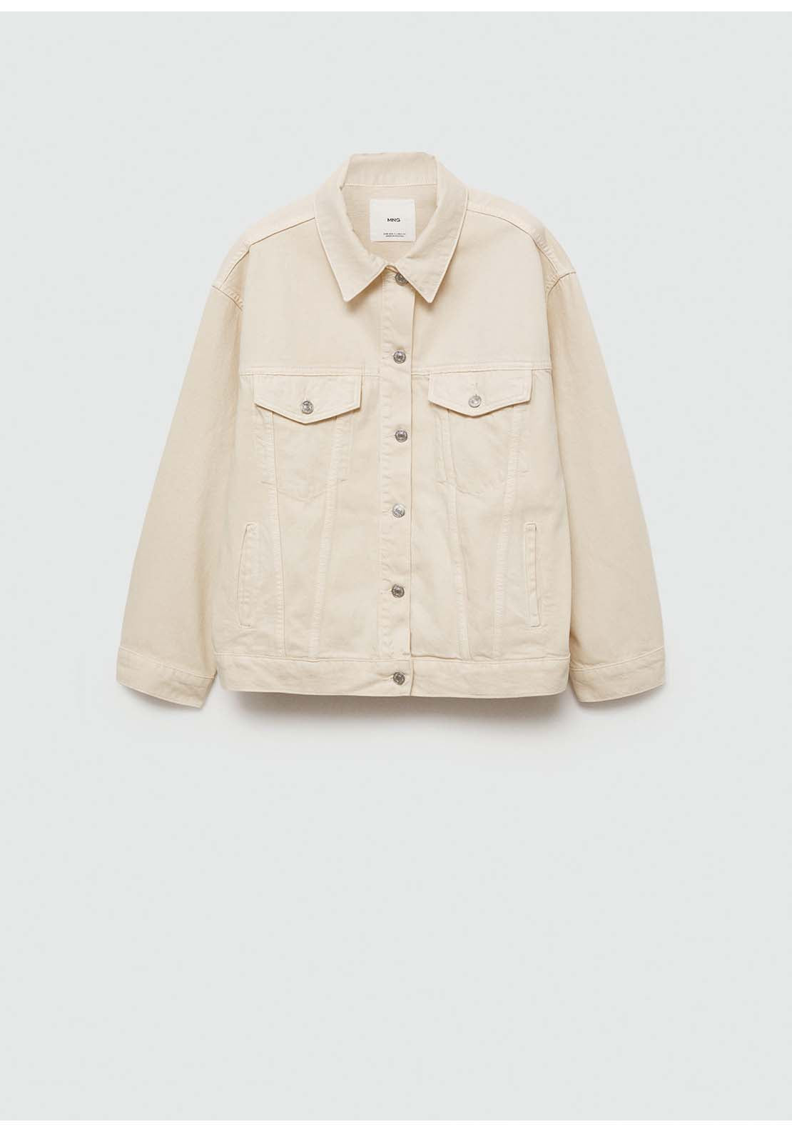 Mango Oversize denim jacket - Natural 7 Shaws Department Stores
