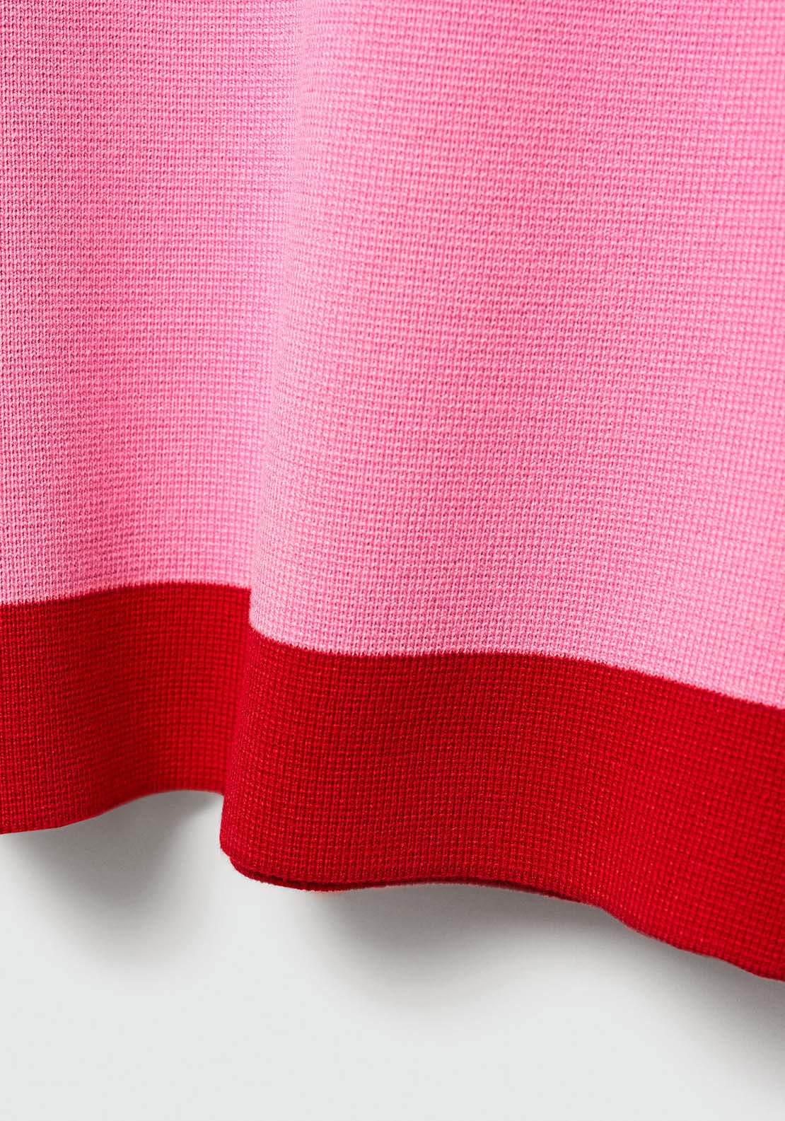 Mango Contrast trim sweater - Light/pastel Pink 5 Shaws Department Stores