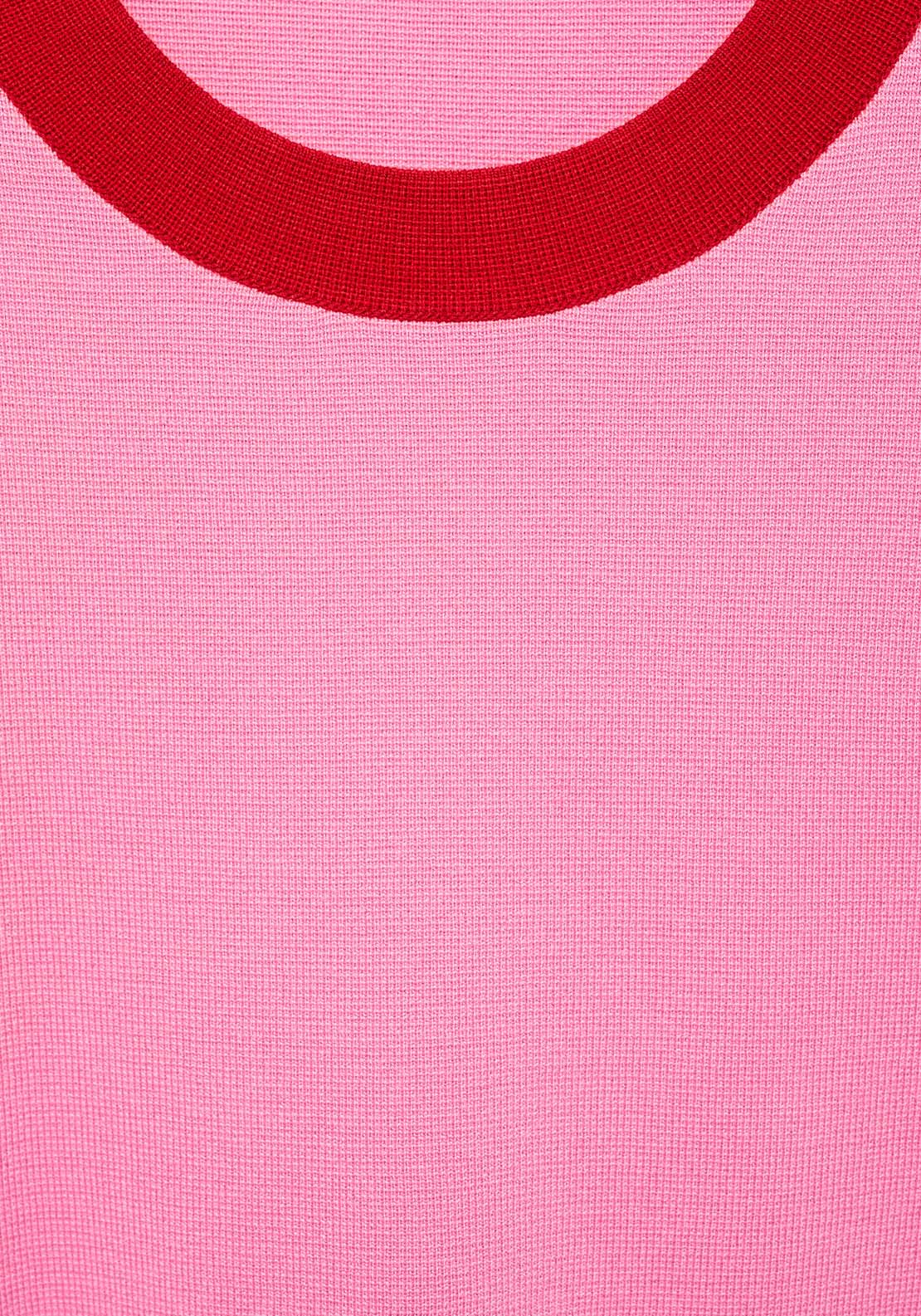 Mango Contrast trim sweater - Light/pastel Pink 6 Shaws Department Stores