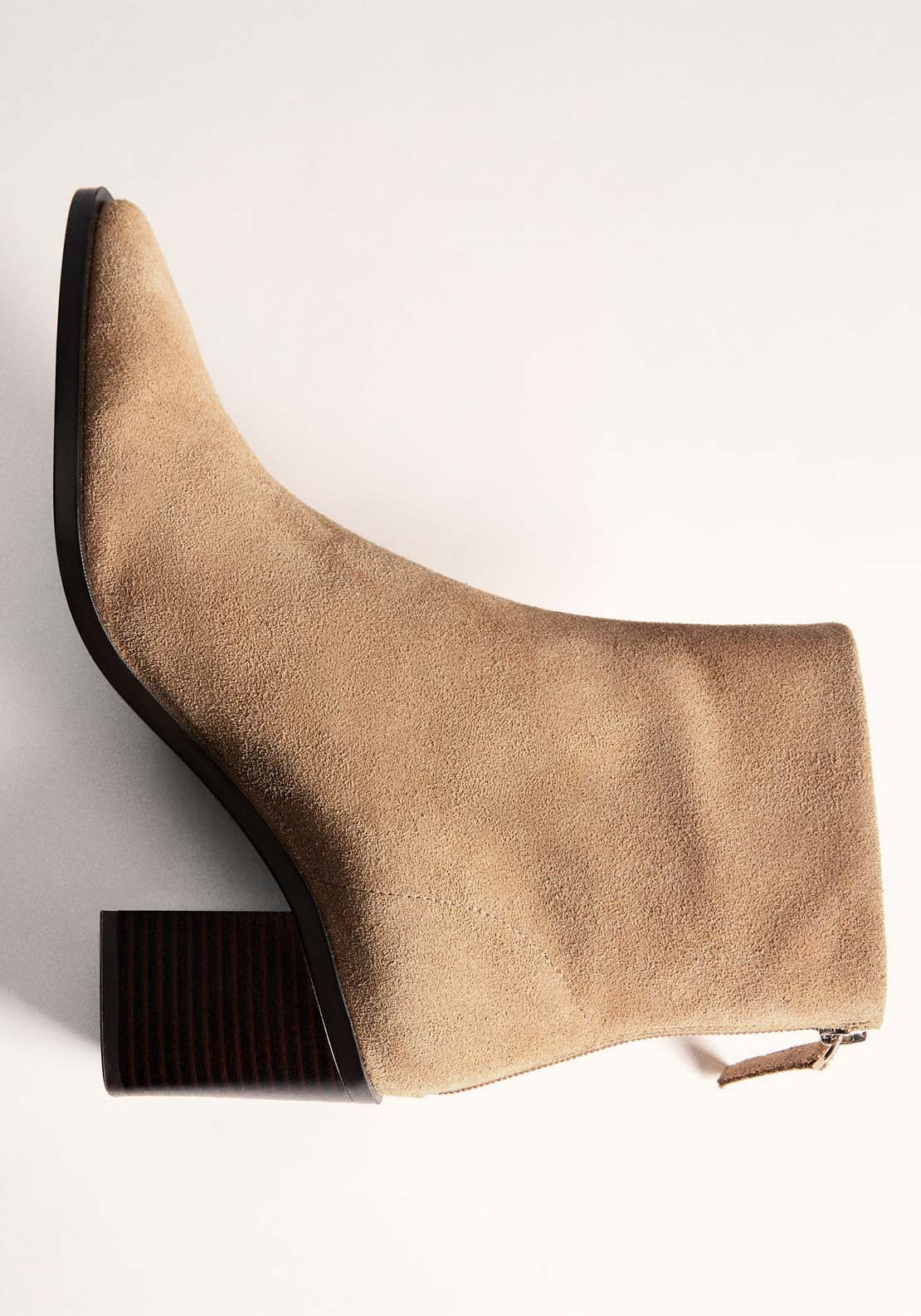 Mango heel leather ankle boot best sale