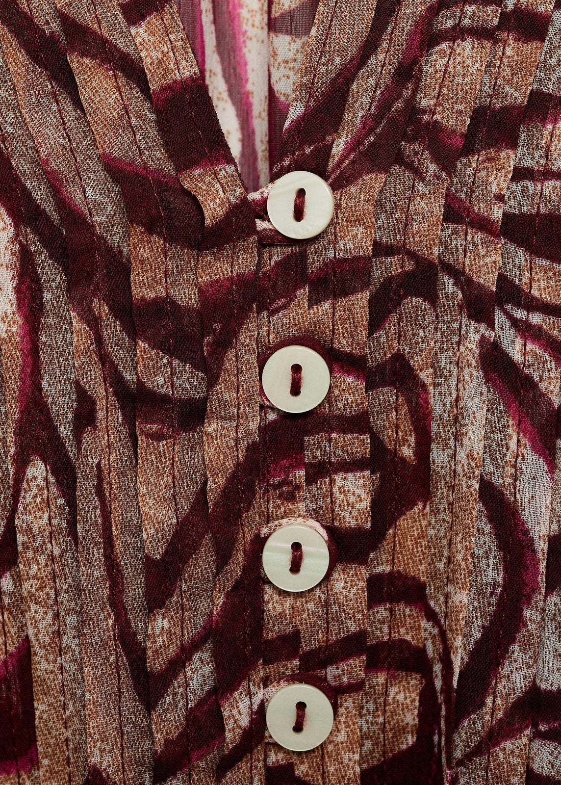 Mango Printed long dress - Dark Red 11 Shaws Department Stores