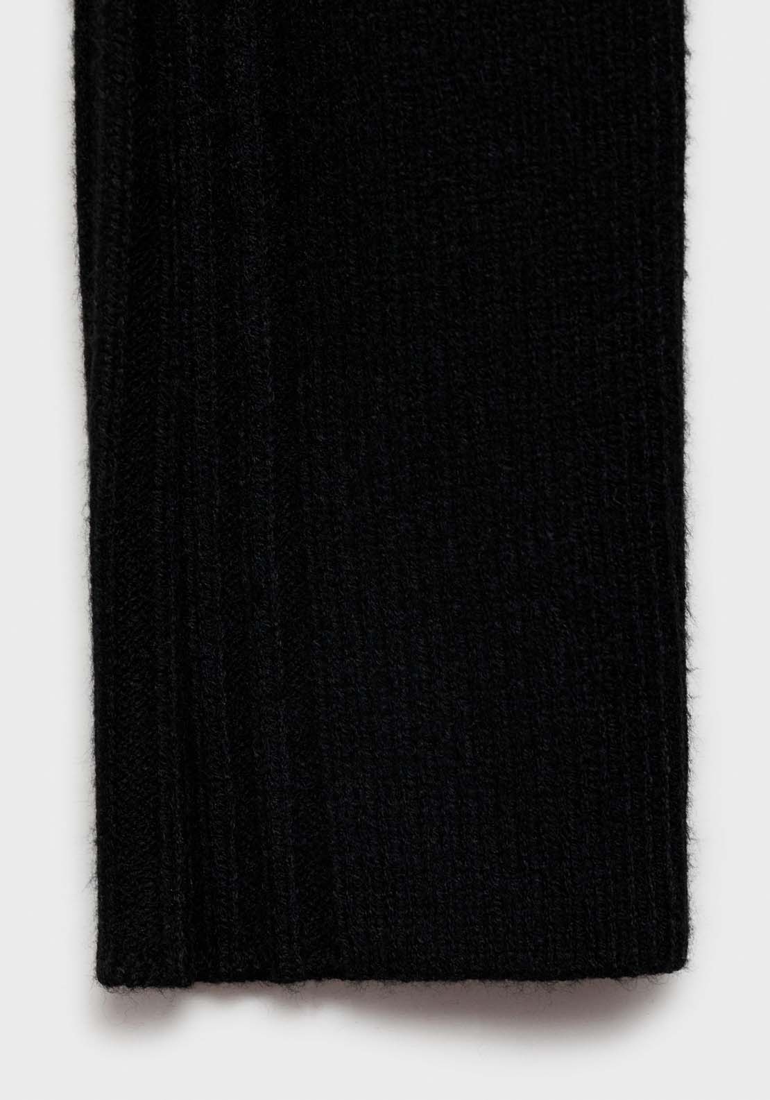 Mango Short turtleneck knitted dress - Black 7 Shaws Department Stores
