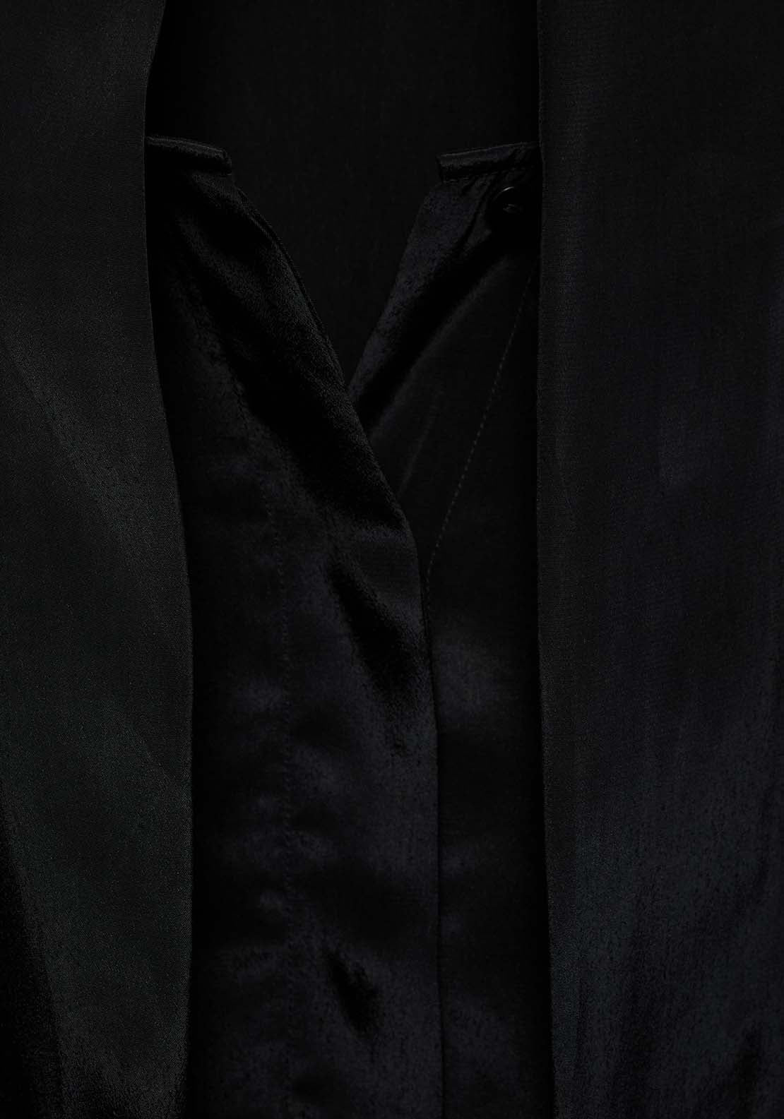 Mango Satin shirt with bow - Black 8 Shaws Department Stores