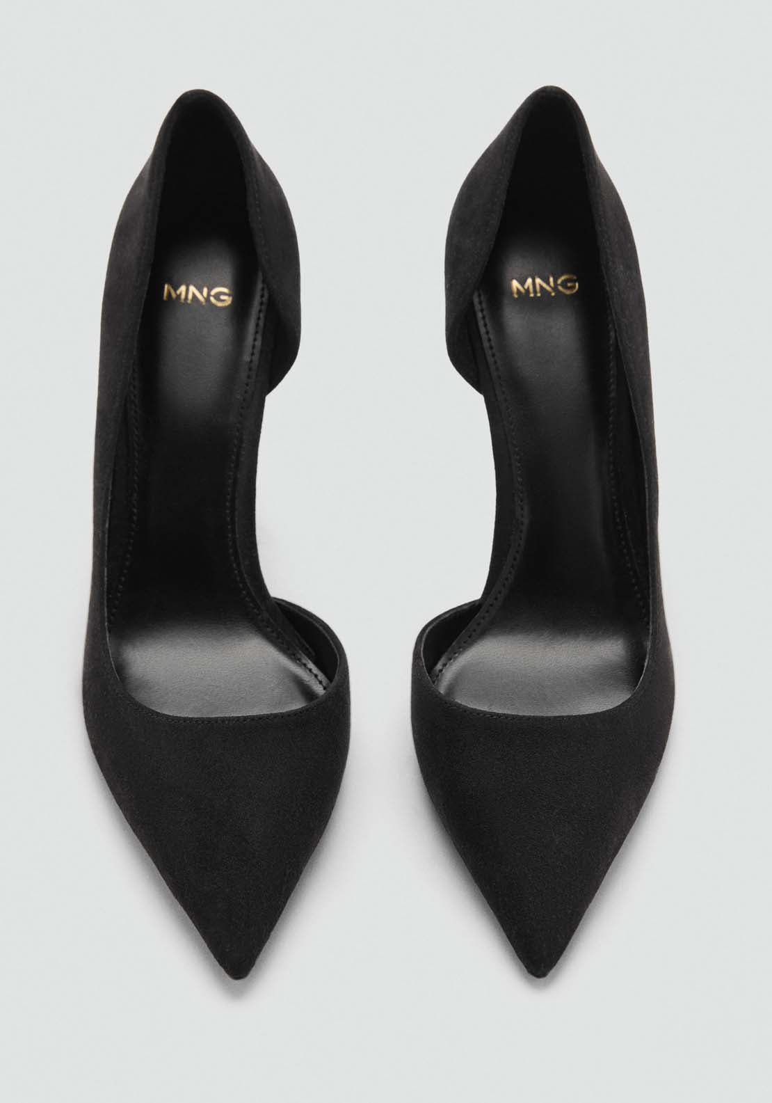 Mango Asymmetrical heeled shoes - Black 2 Shaws Department Stores