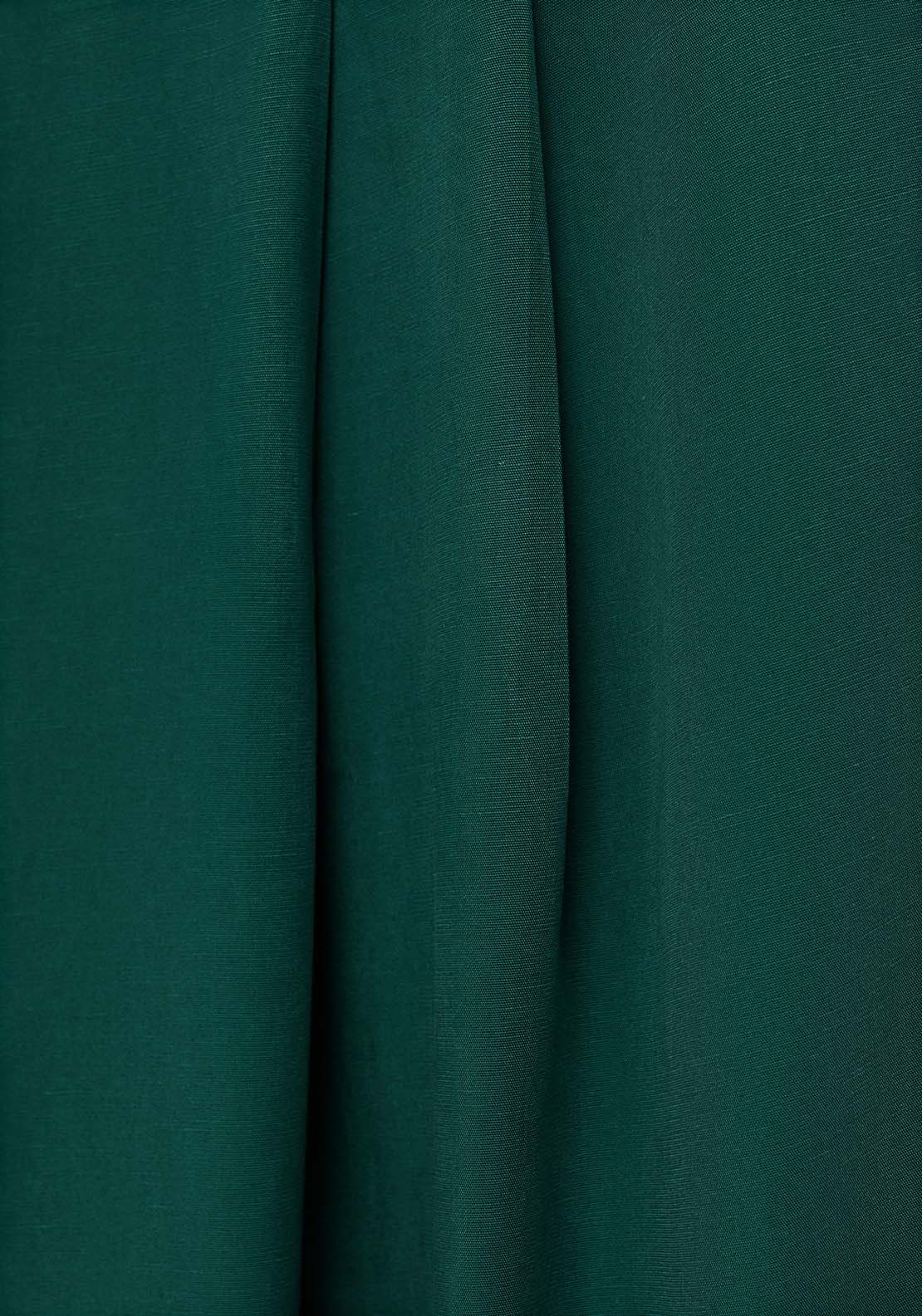 Mango Lyocell trousers with belt - Green 8 Shaws Department Stores