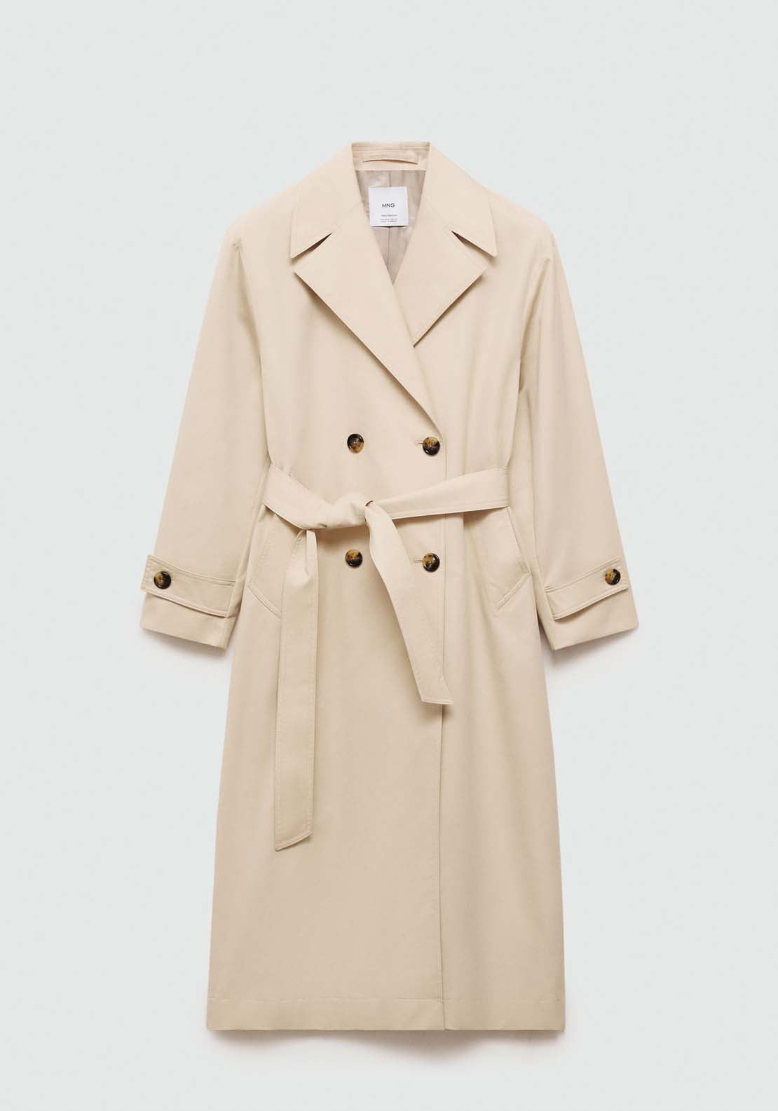 Mango Double-button trench coat - Light Beige 10 Shaws Department Stores