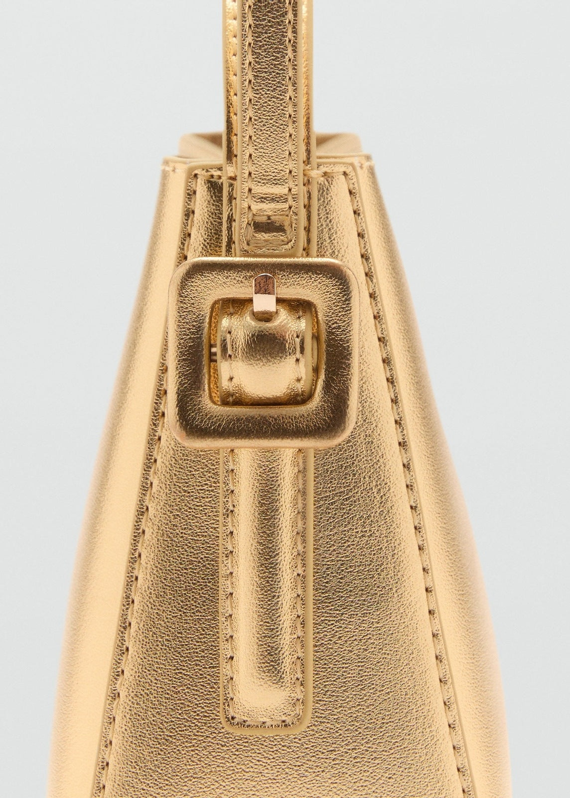Mango Metallic mini-shopper bag - Gold 4 Shaws Department Stores