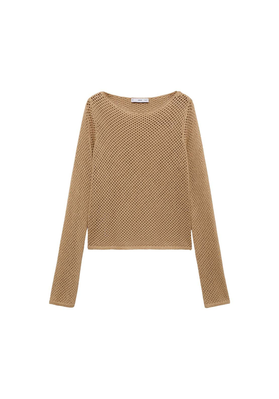 Mango Openwork lurex sweater 7 Shaws Department Stores