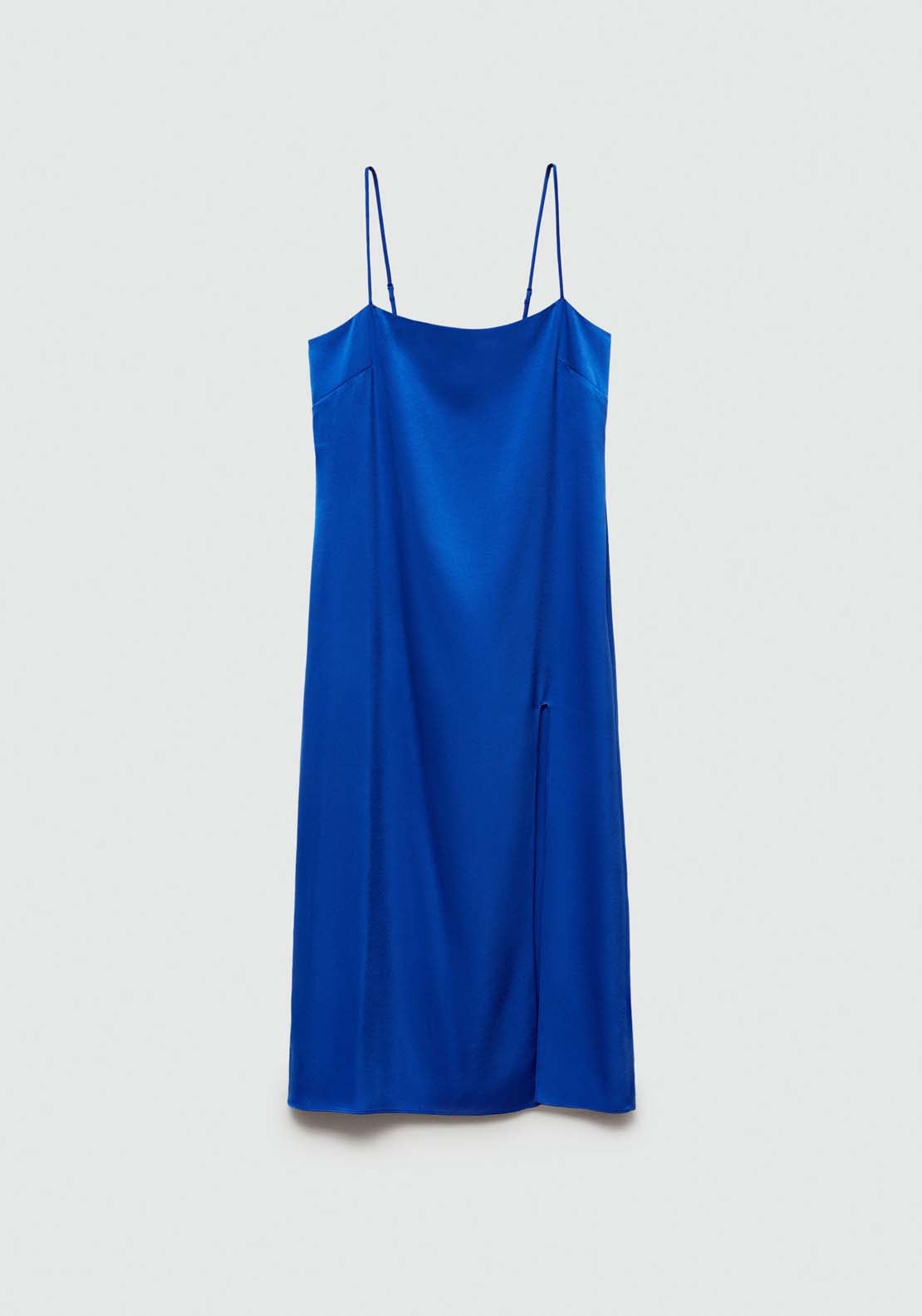 Mango Side-slit satin dress 7 Shaws Department Stores
