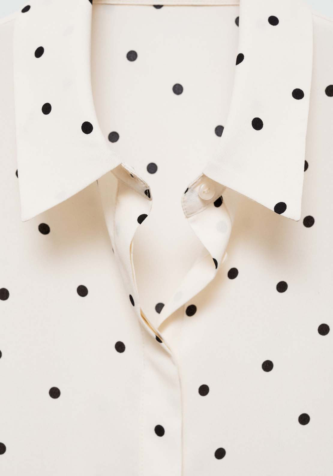 Mango Printed flowy shirt - Green 4 Shaws Department Stores