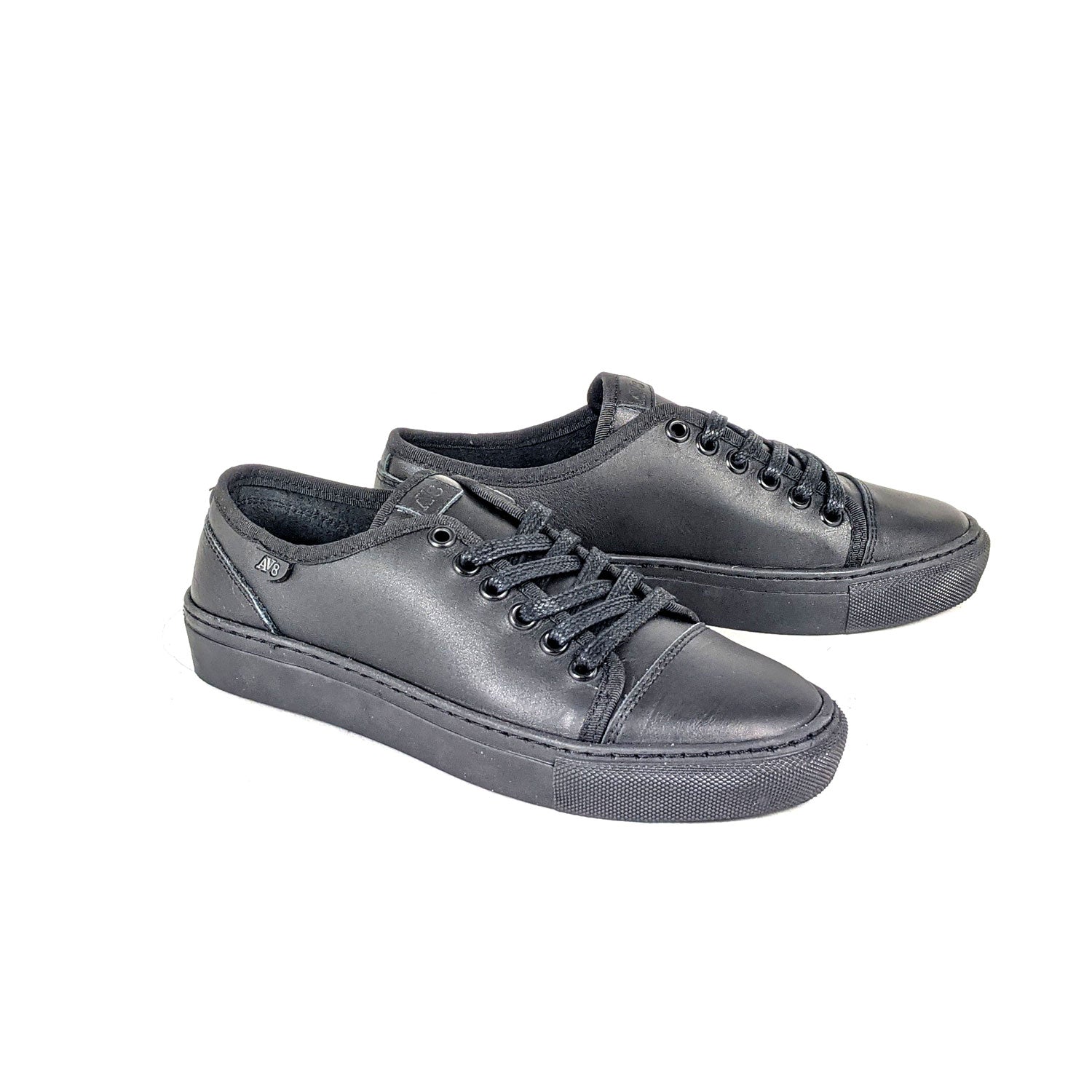 Dubarry Kanvas Leather Lace Av8 Trainer - Black 1 Shaws Department Stores