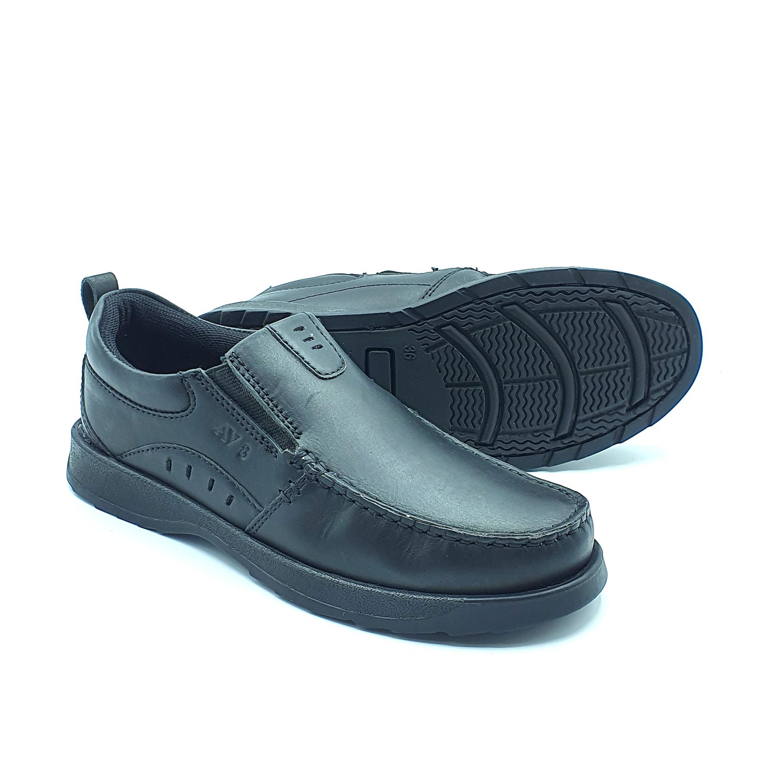 Dubarry Karter Junior Slip On Av8 Shoe - Black 4 Shaws Department Stores