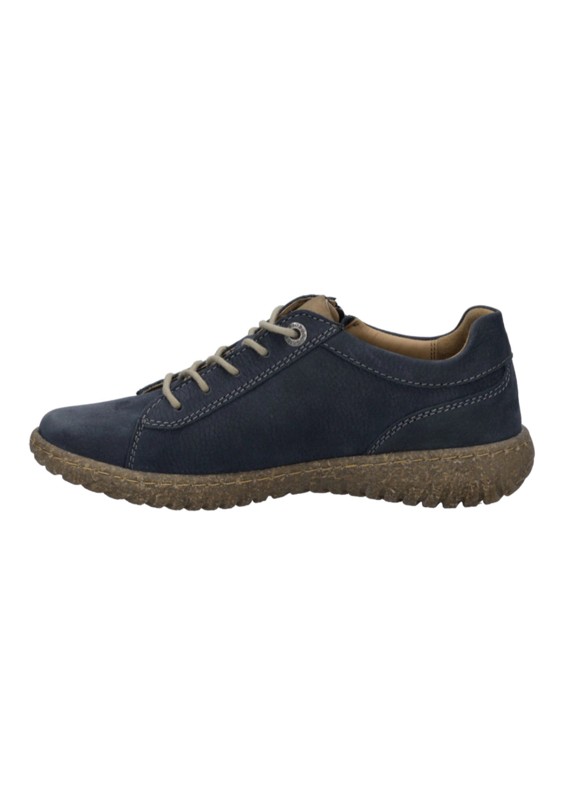 Lace Up Soft Nubuck Casual Shoes - Blau