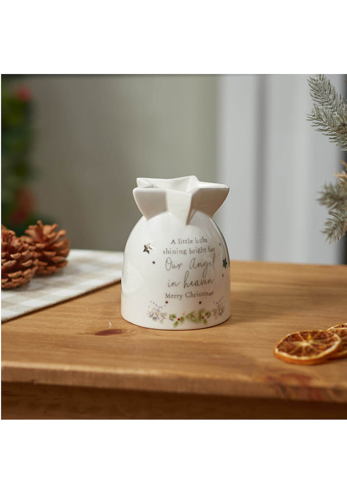 The Home Christmas Christmas Sentiment Ceramic Angel In The Sky Wax Melt Burner 1 Shaws Department Stores