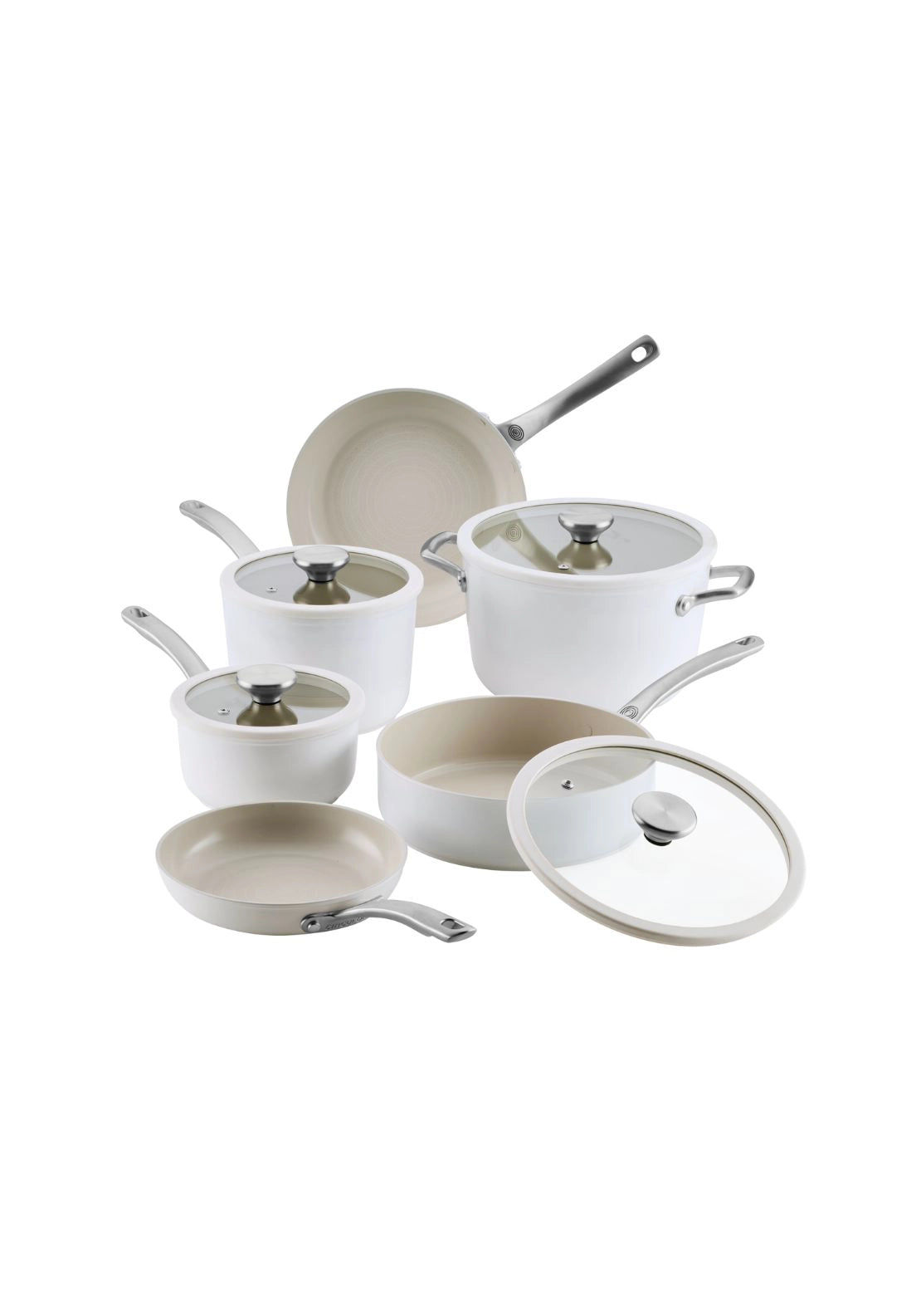 Halo With Laserdefense Cookware Set 10 Piece - White