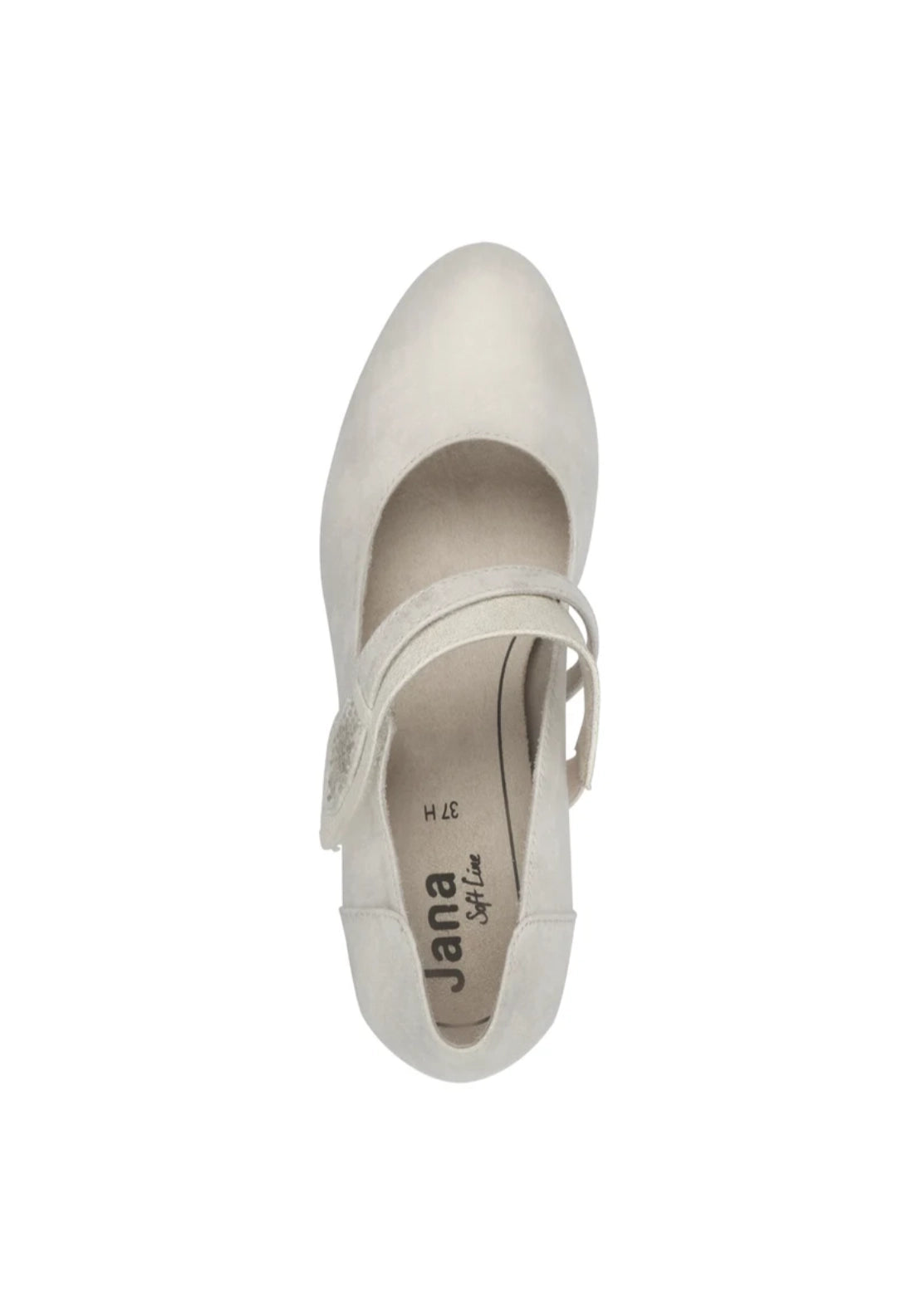 Mila Heeled Shoe - Beige/gold