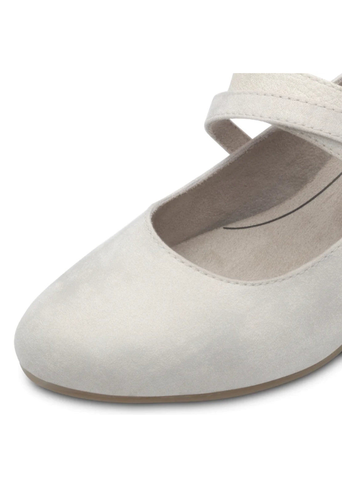 Mila Heeled Shoe - Beige/gold