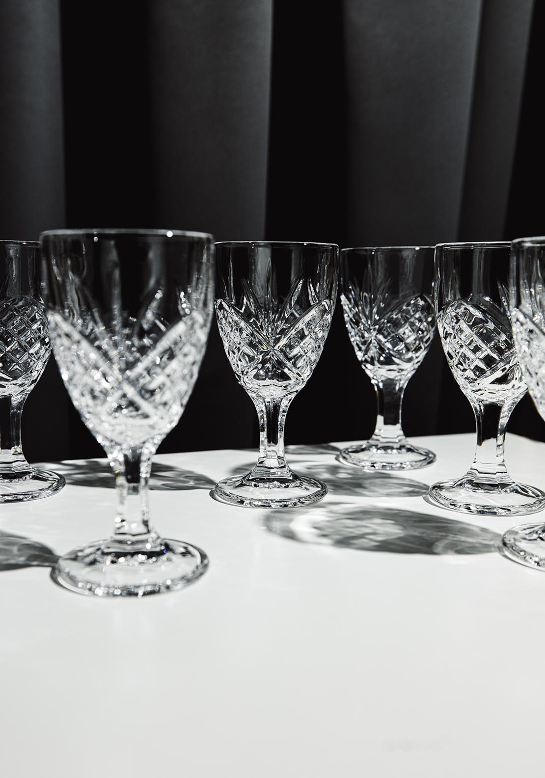 Killarney Crystal Trinity Sherry Port Glass Gift Set of 6 4 Shaws Department Stores