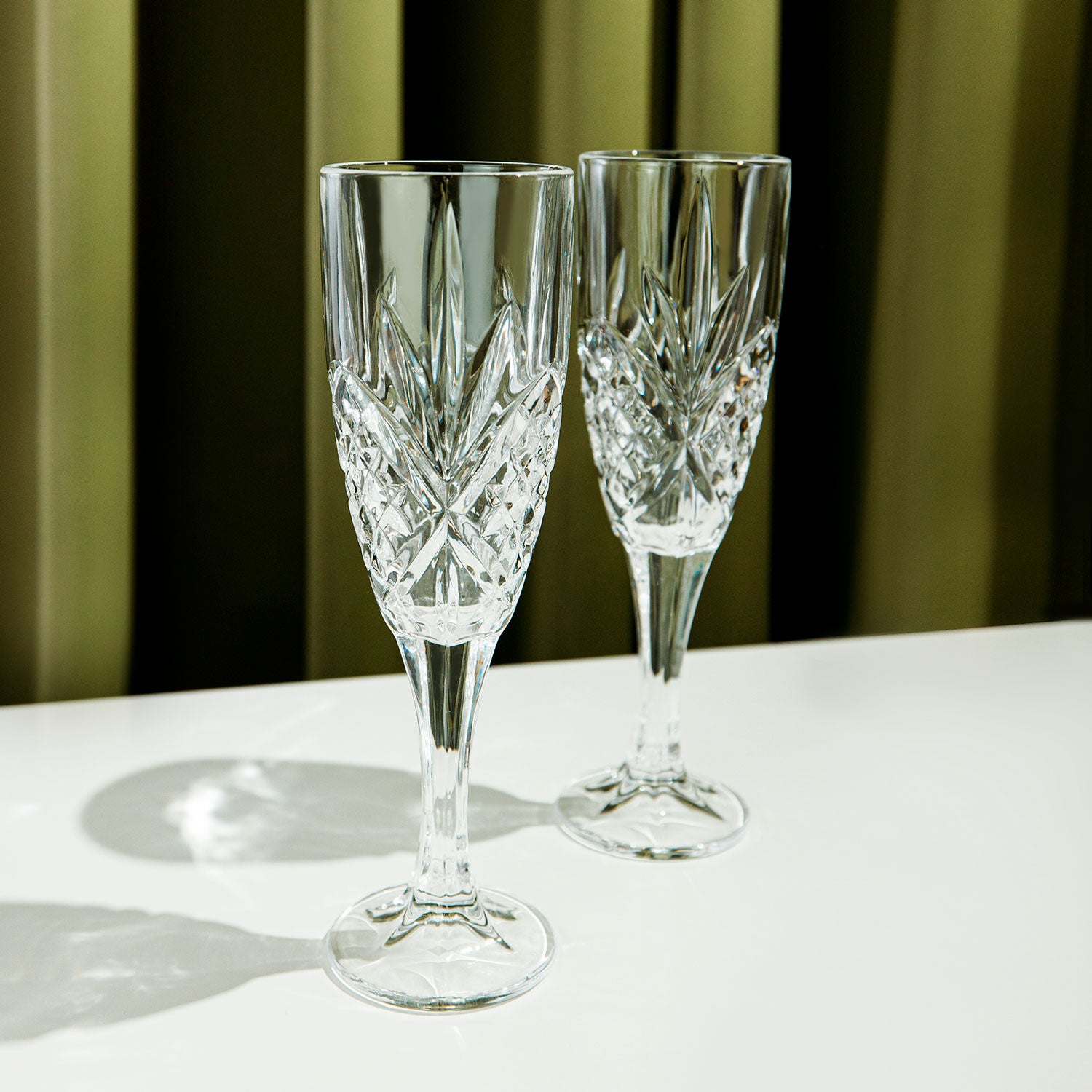 Killarney Crystal Trinity Champagne Glass Set of 2 1 Shaws Department Stores