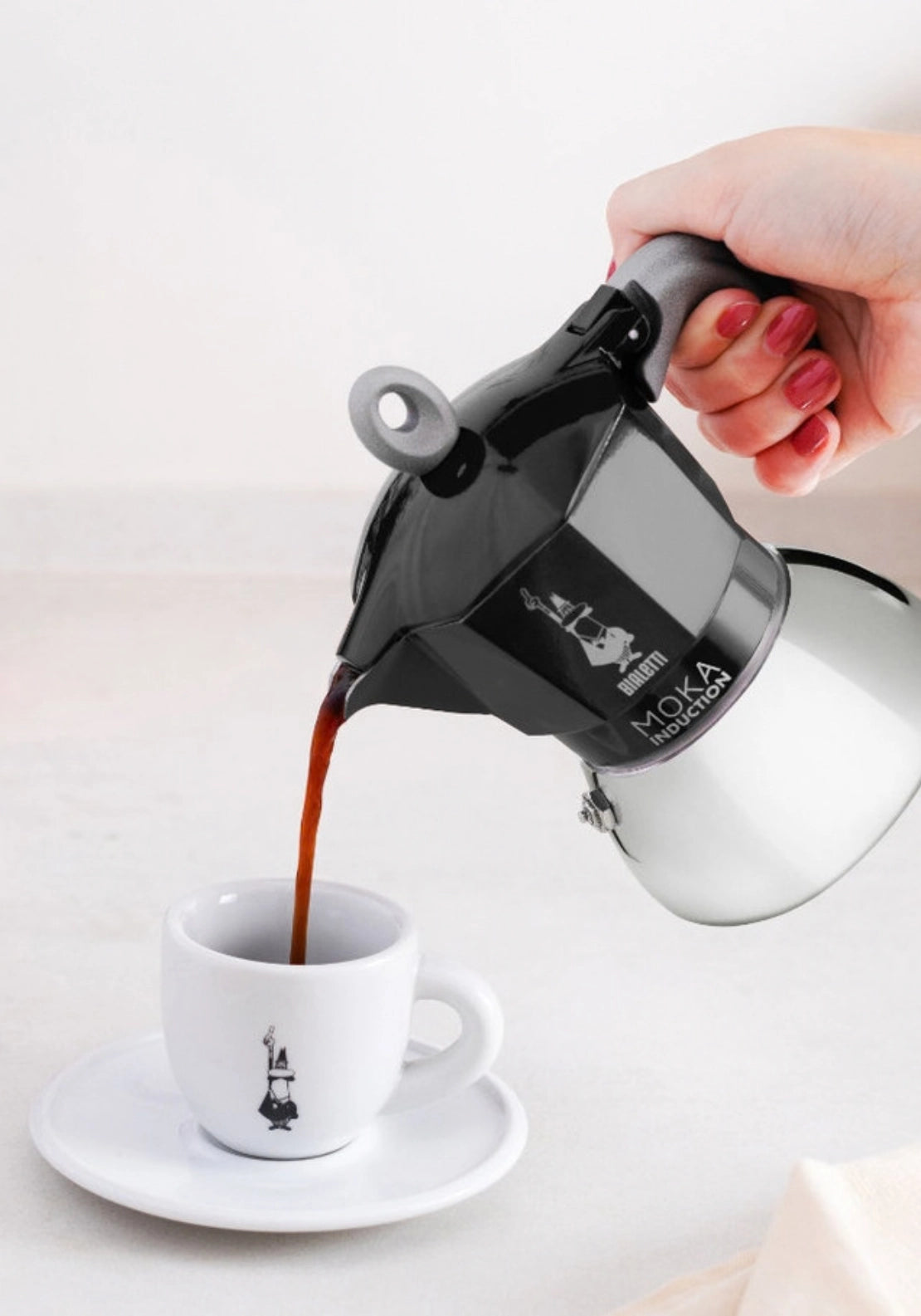 Moka Coffee Maker Pot Induction 4 Cups