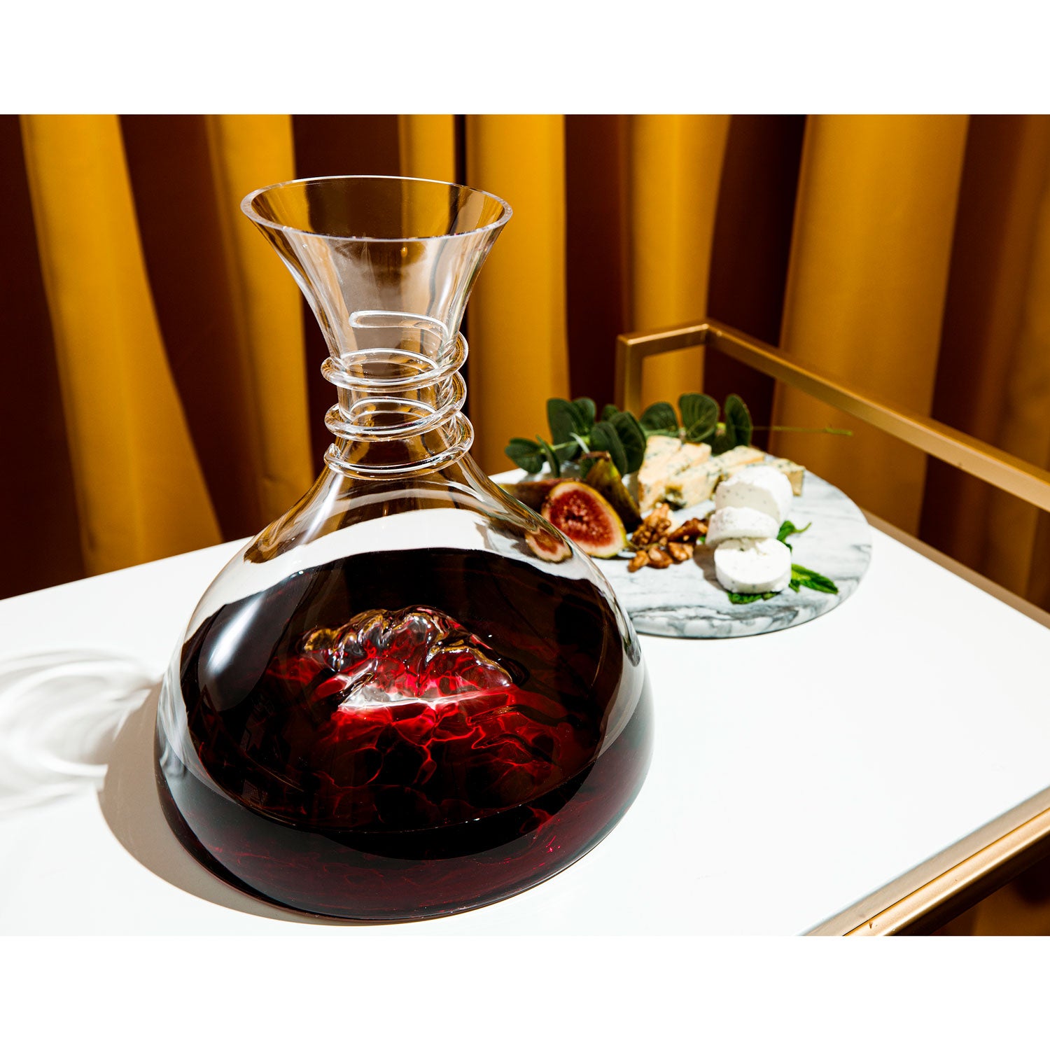 Killarney Crystal Iceberg Decanter with Aerator 4 Shaws Department Stores