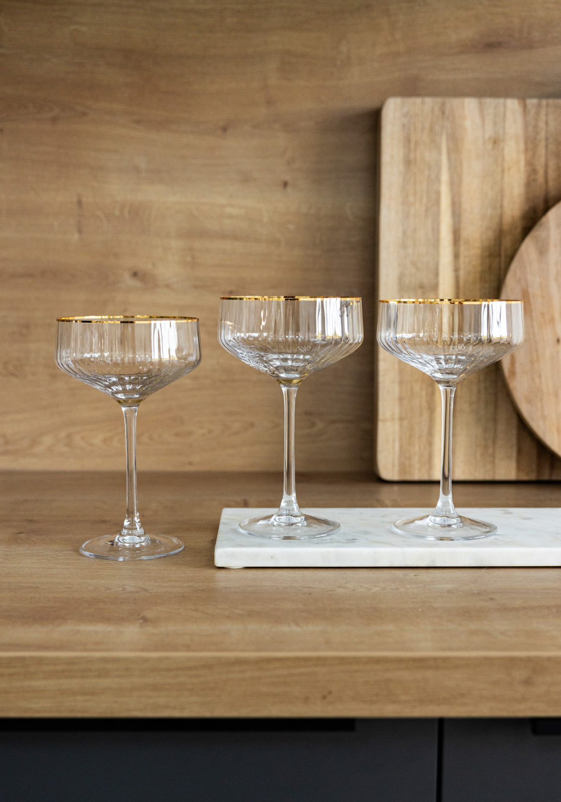 Killarney Crystal Kenmare Collection Coupe Glass Set of 4 - Clear 2 Shaws Department Stores