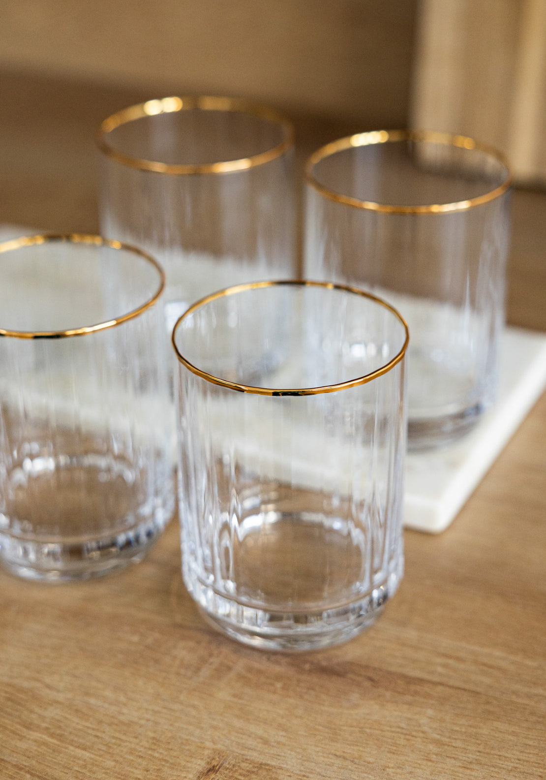 Killarney Crystal Kenmare Collection Tumbler Set of 4 - Clear 1 Shaws Department Stores